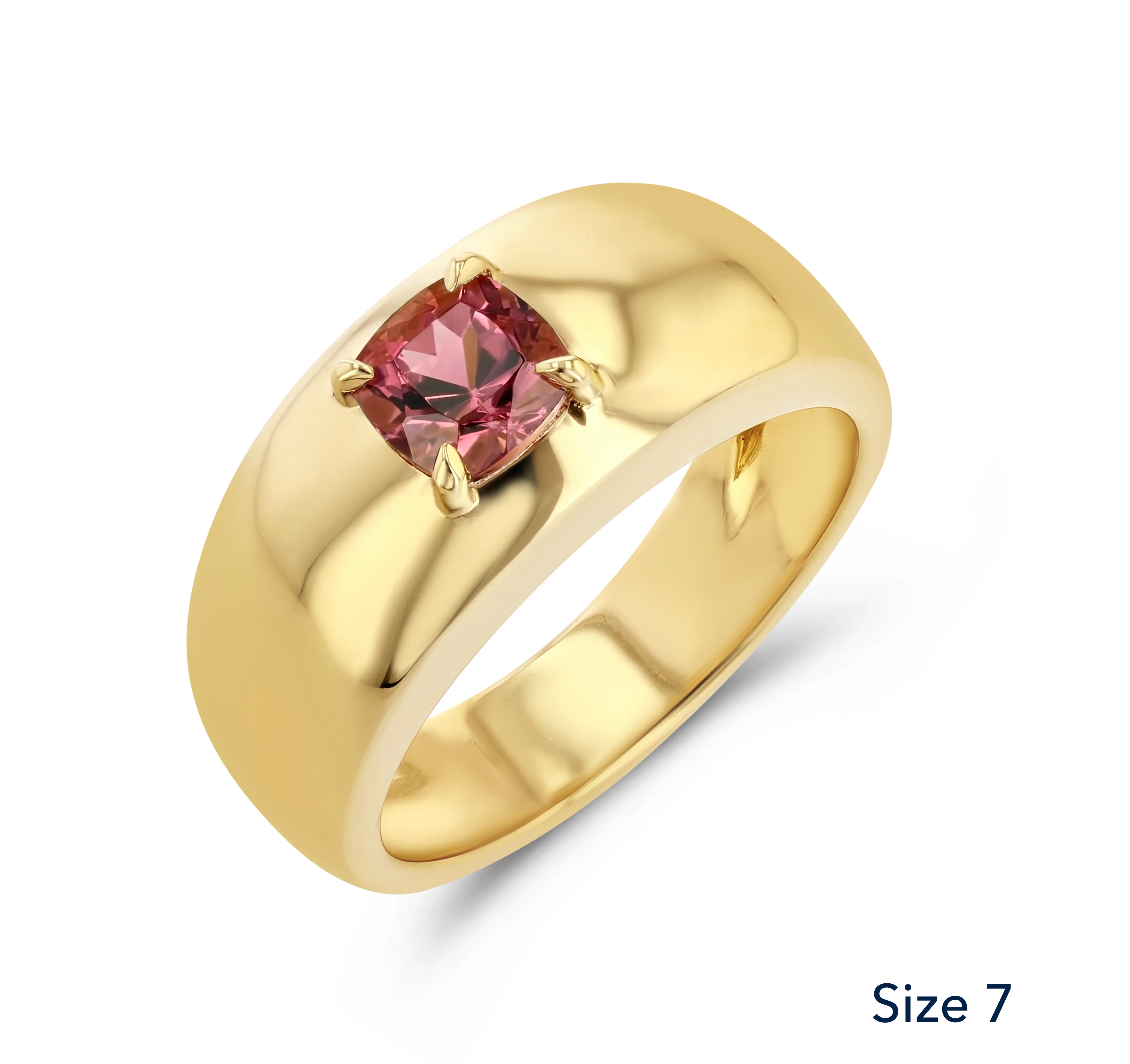 0.70CT PINK TOURMALINE CLOUD RING - Image 7