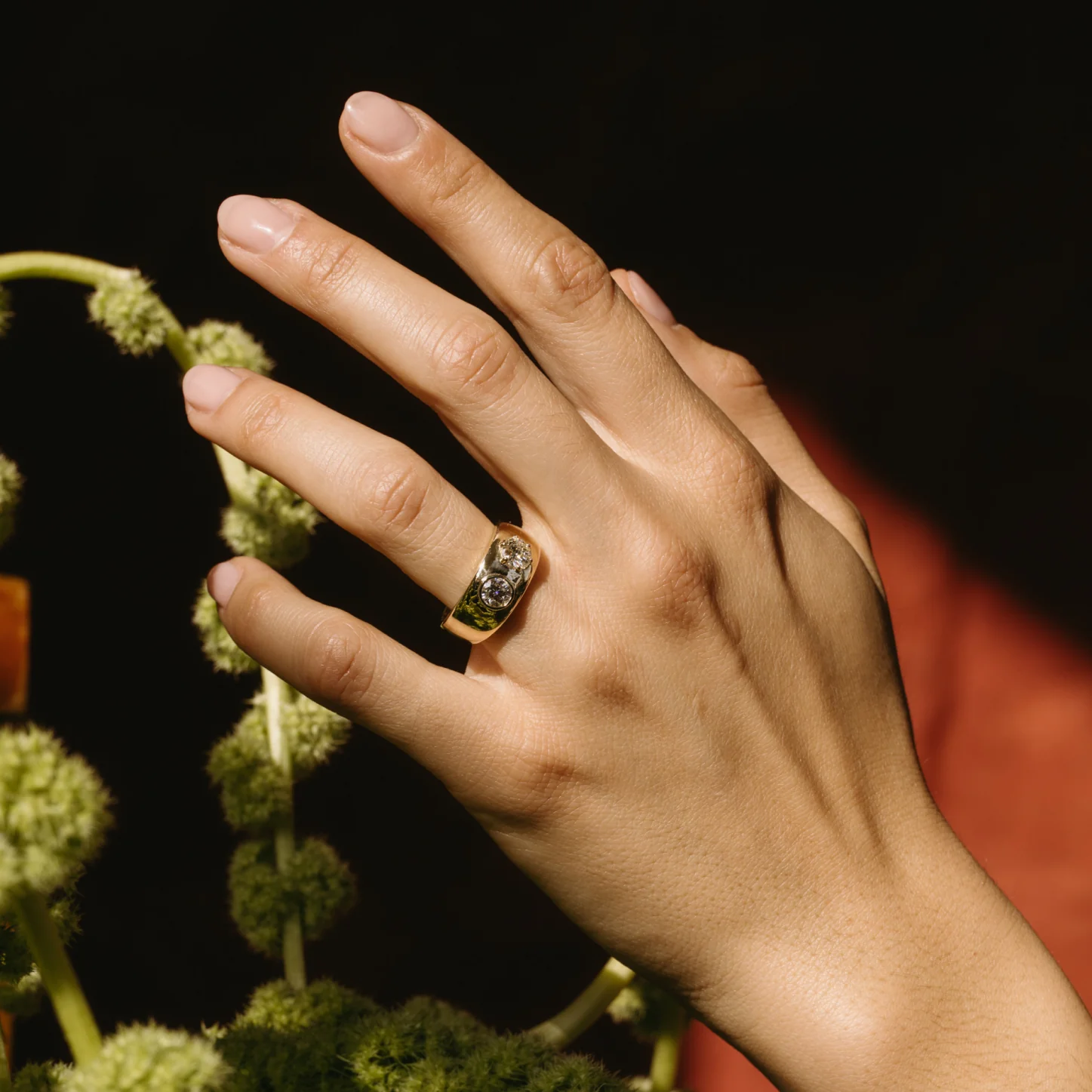 1.09tcw Champagne Diamond Barrett Ring - Image 2