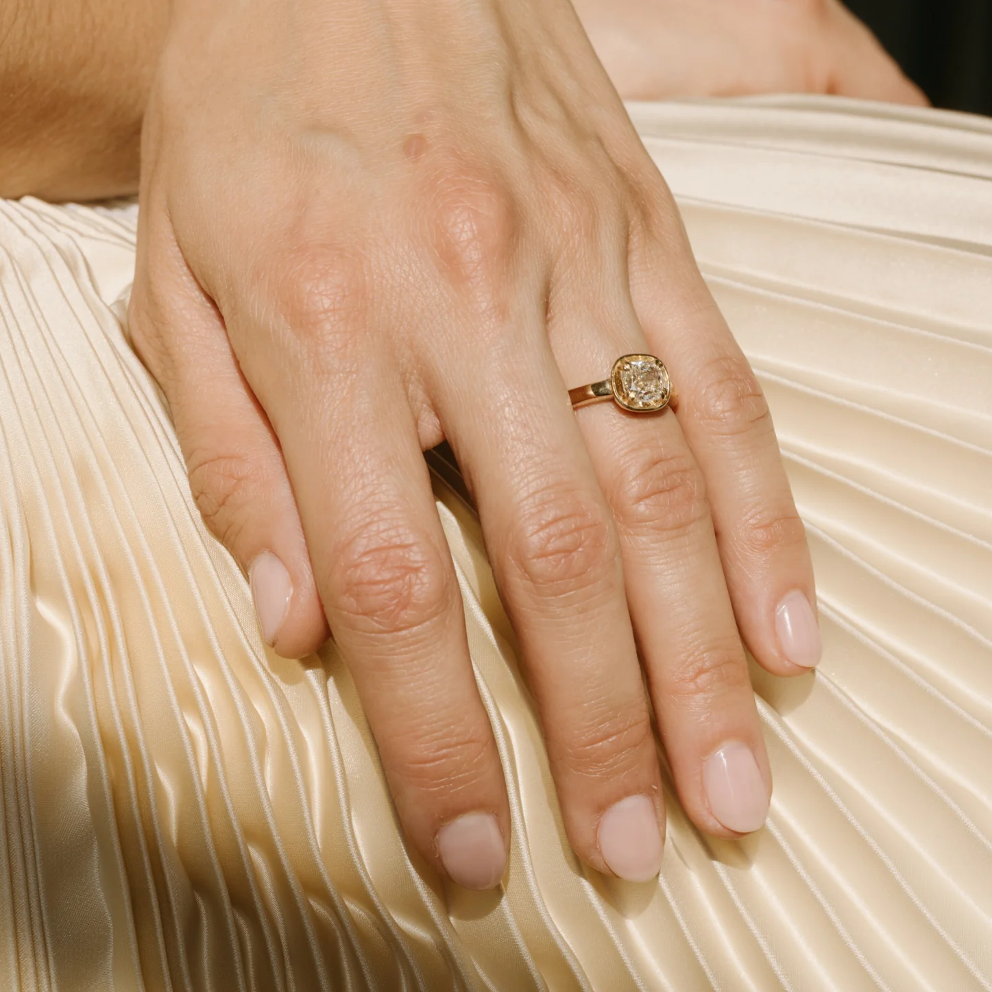 1.51ct Cushion Diamond Basket Ring - Image 4