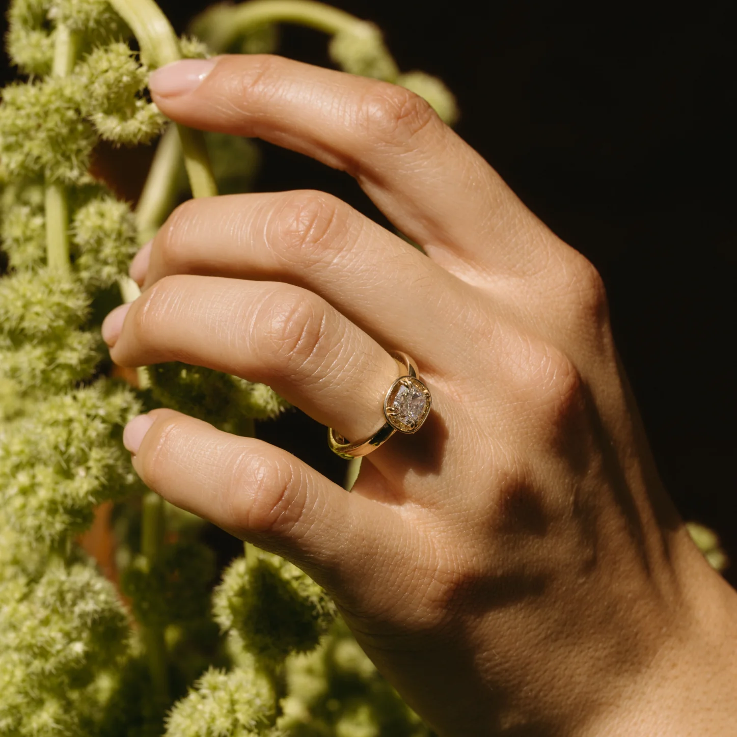 1.51ct Cushion Diamond Basket Ring - Image 5