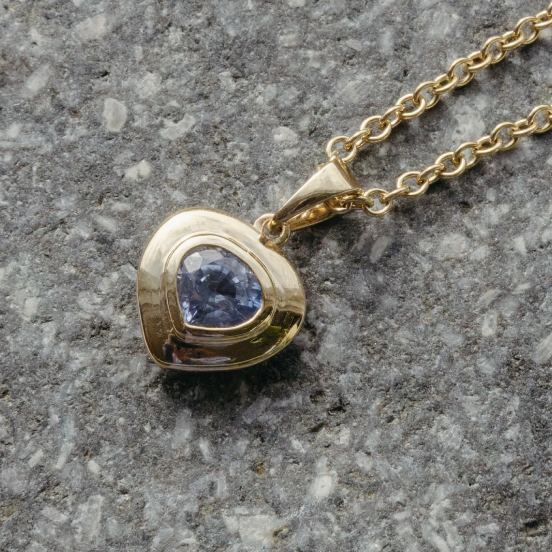 1.62 Sapphire Pear Ripple Charm - Image 3
