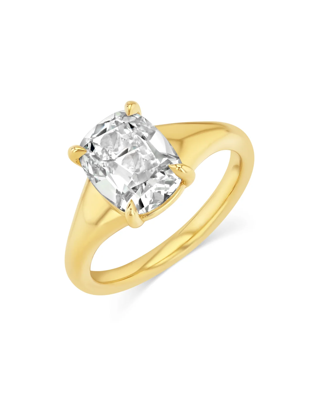 2.57ct Old Mine Cut Lab Dove Ring