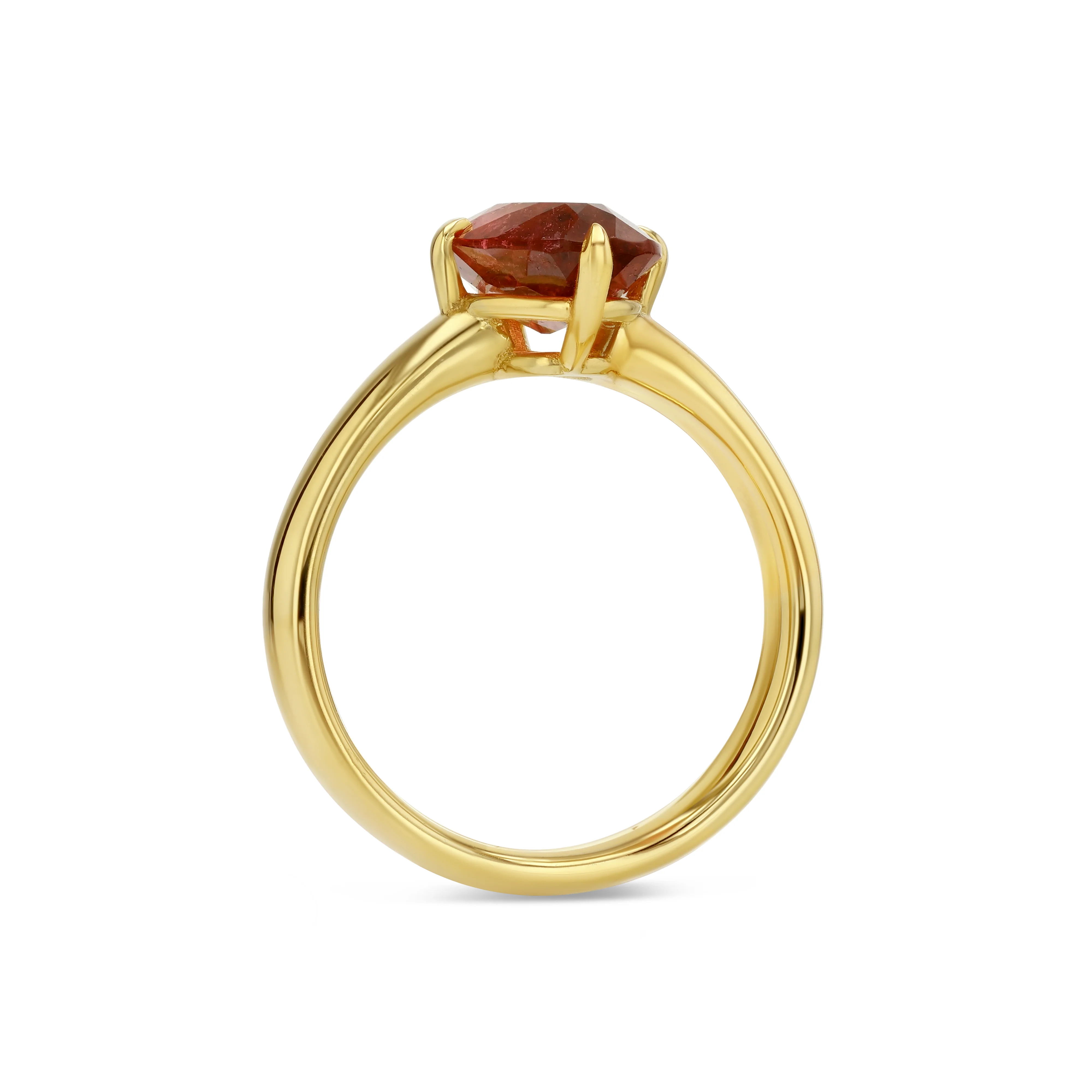 2.59ct Pink Tourmaline Oval Prong Ring - Image 3