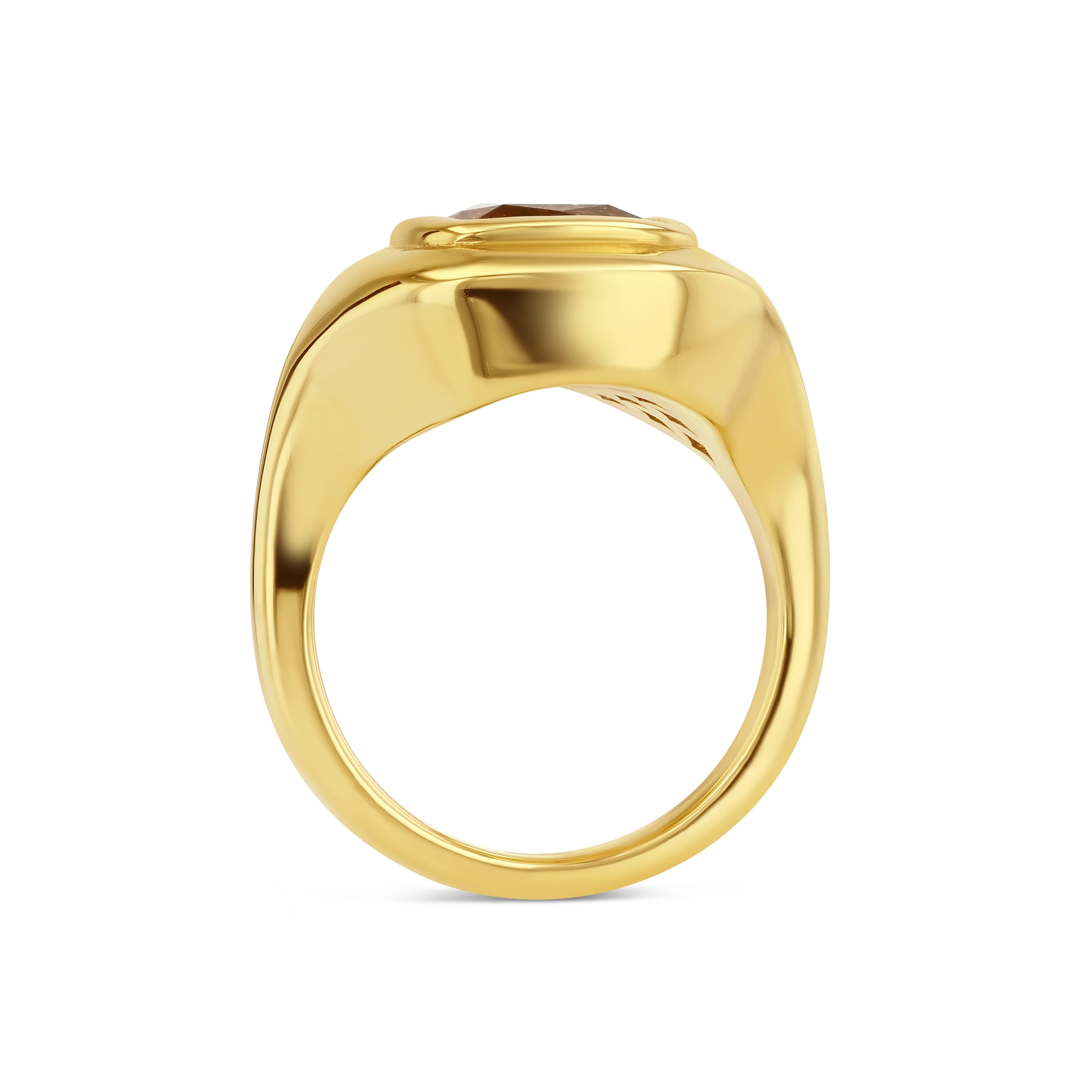2.82ct Imperial Topaz Ripple Ring - Image 3