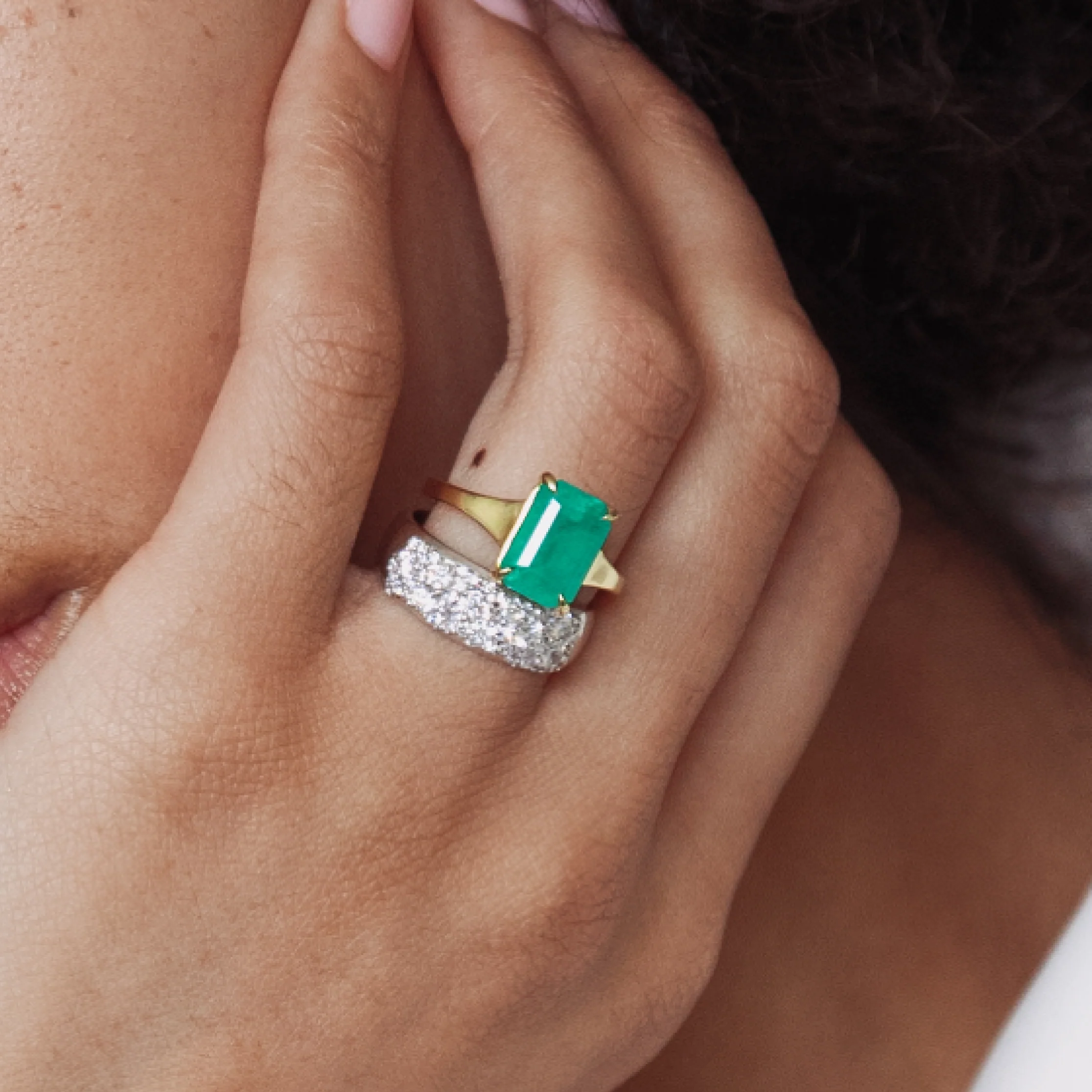 3.48ct Emerald Lark Ring - Image 2