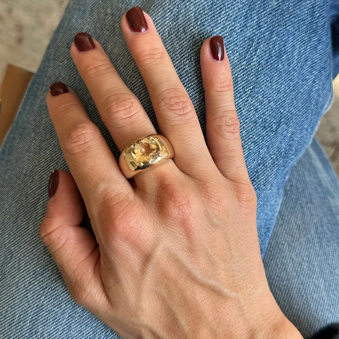 3.96ct Citrine Cloud Ring - Image 4