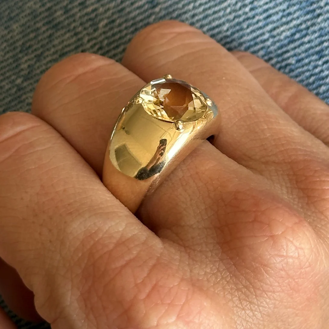 3.96ct Citrine Cloud Ring - Image 5