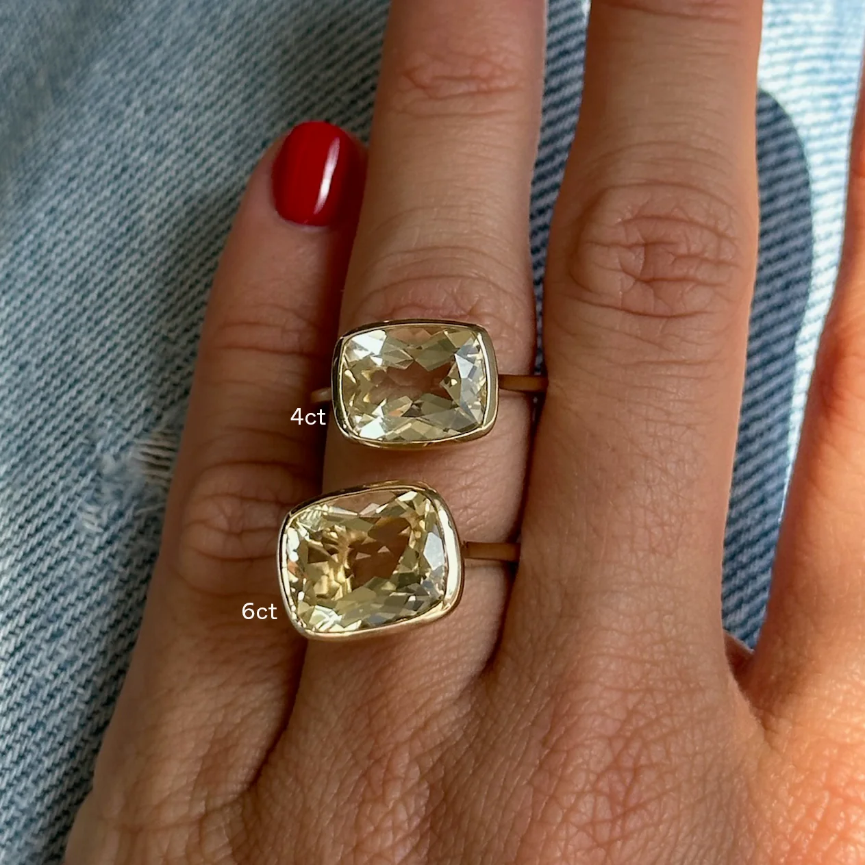 4ct Citrine Georgia Birthstone Ring - Image 2