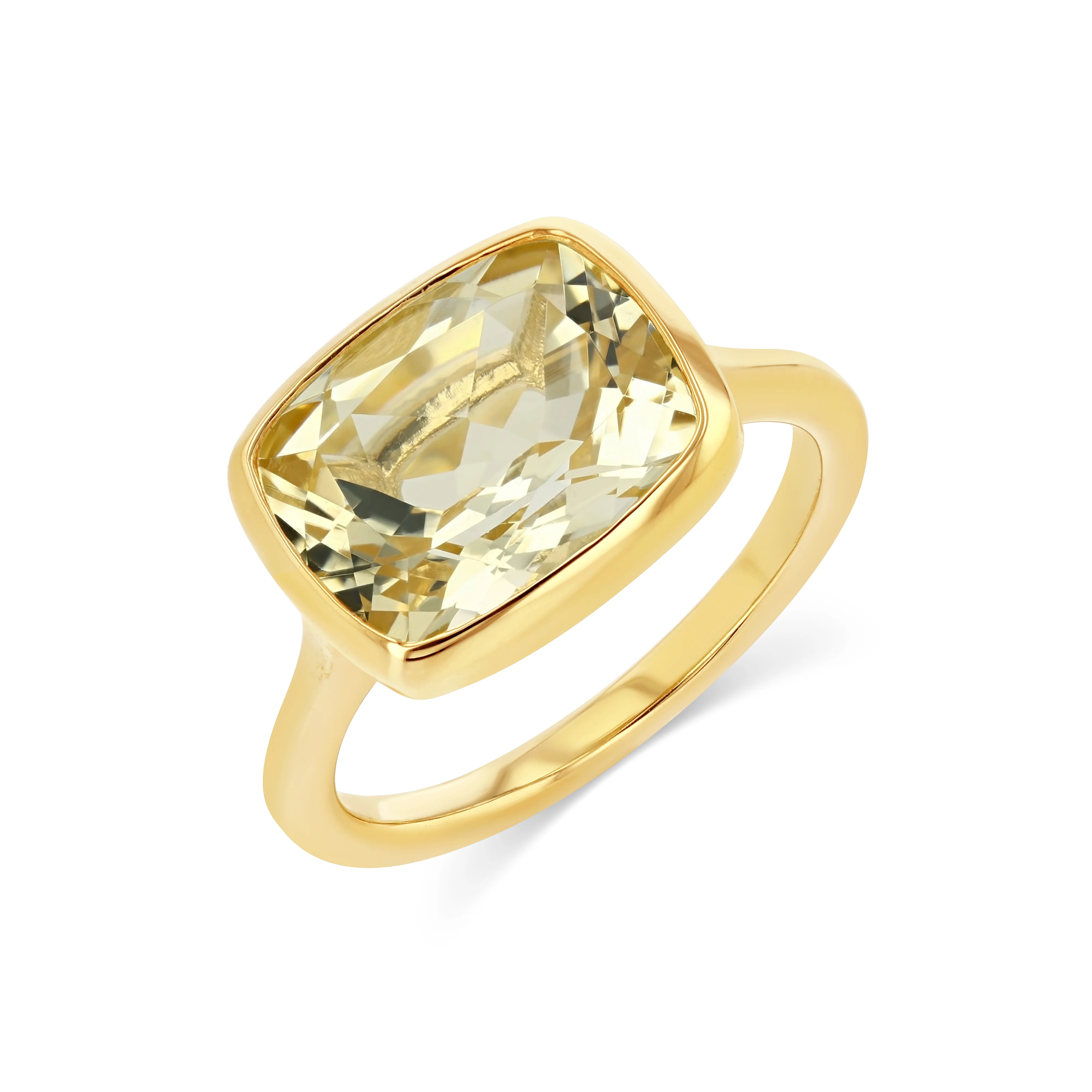 6ct Citrine Georgia Birthstone Ring