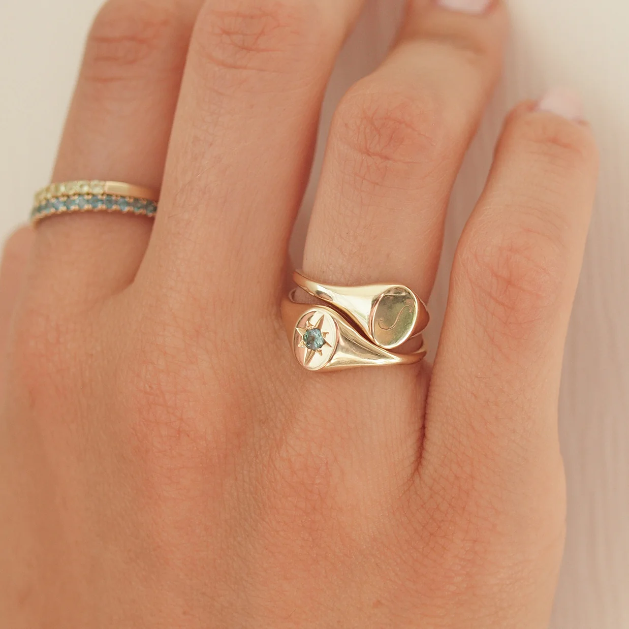 Alexandrite North Star Signet Ring - Image 5