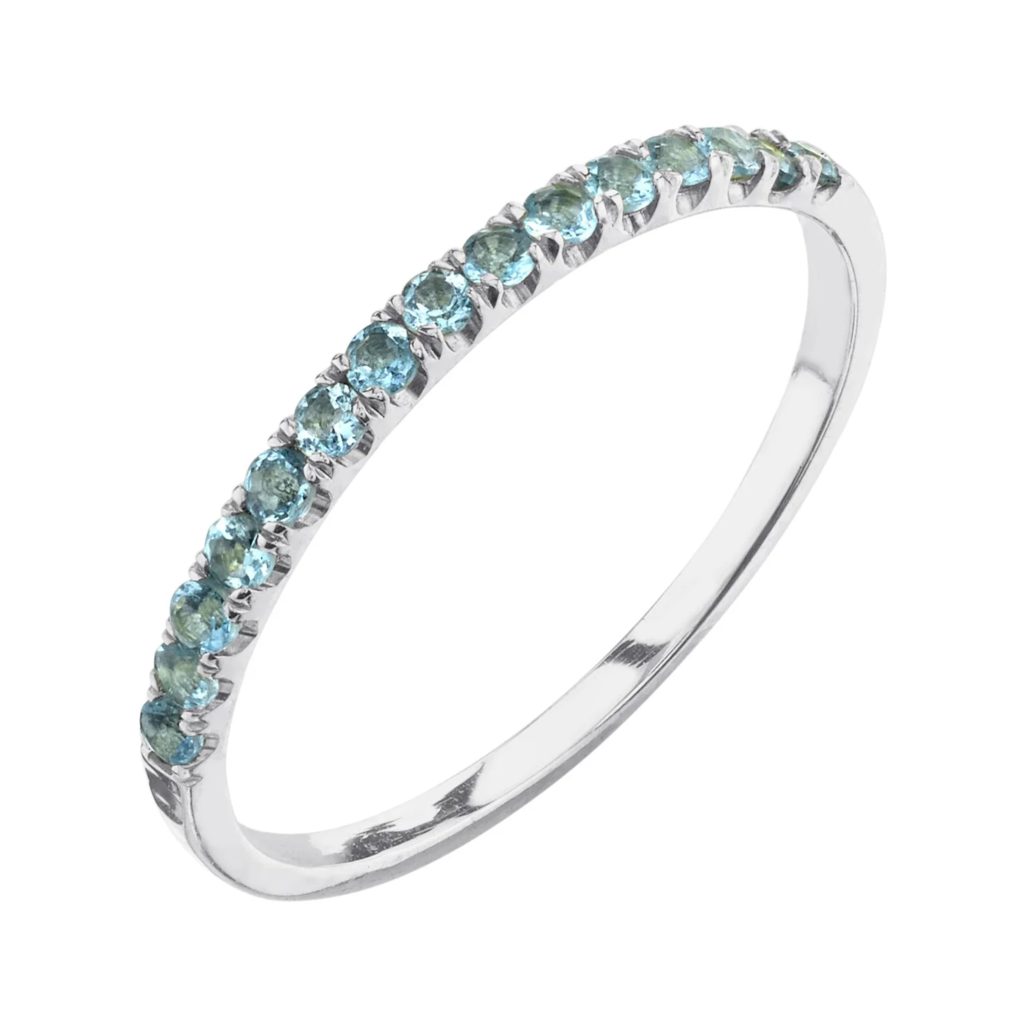 Aquamarine Pavé Ring - Image 3