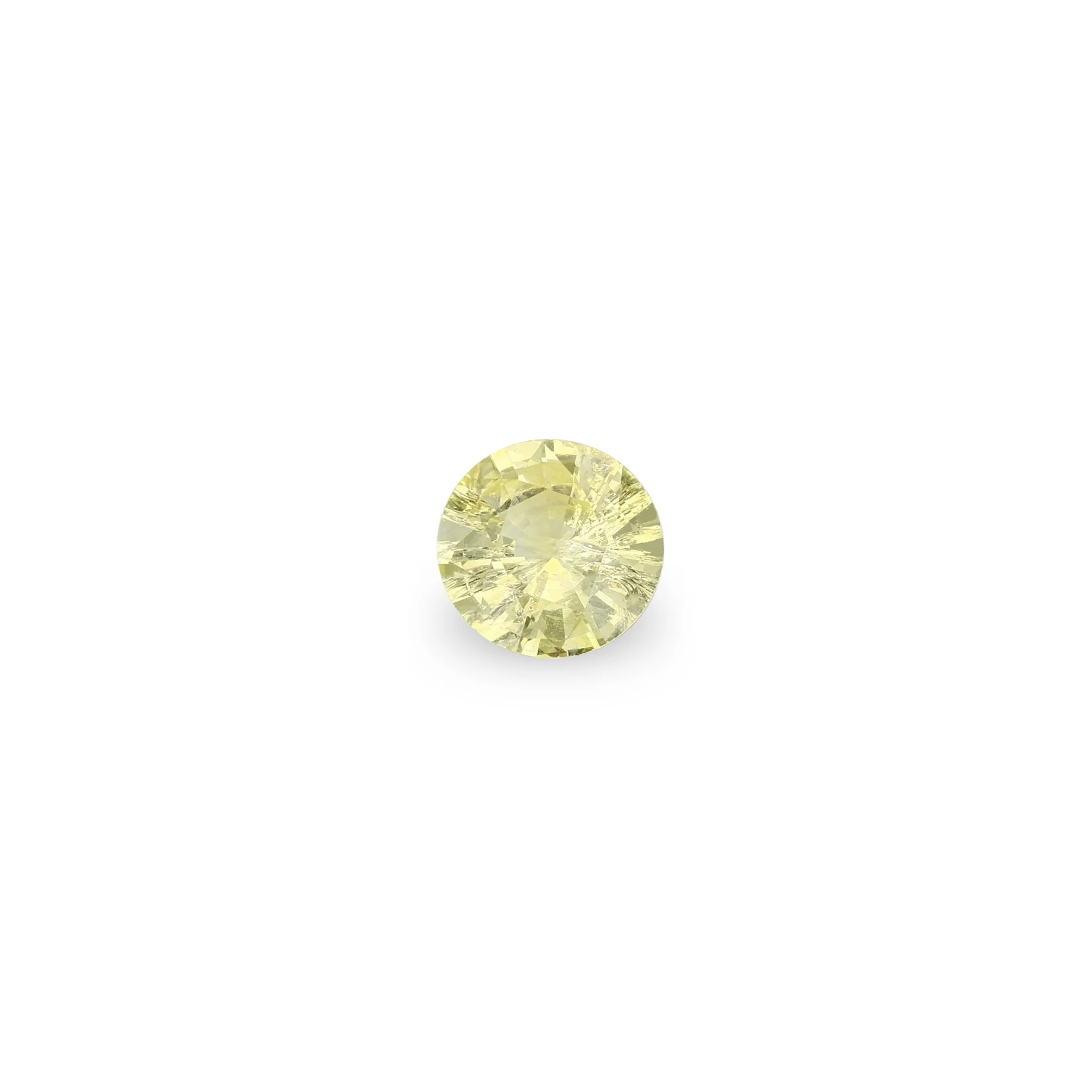 Bespoke 0.95ct Round Yellow Sapphire