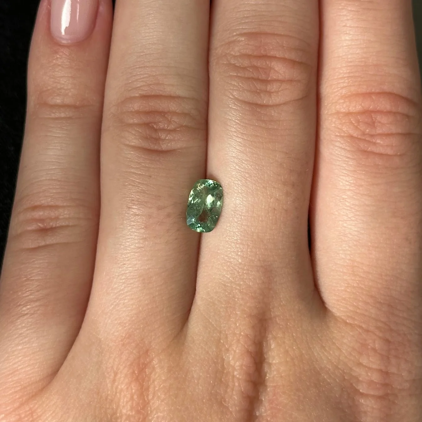 Bespoke 1.09ct Demantoid Garnet Cushion Cut - Image 2
