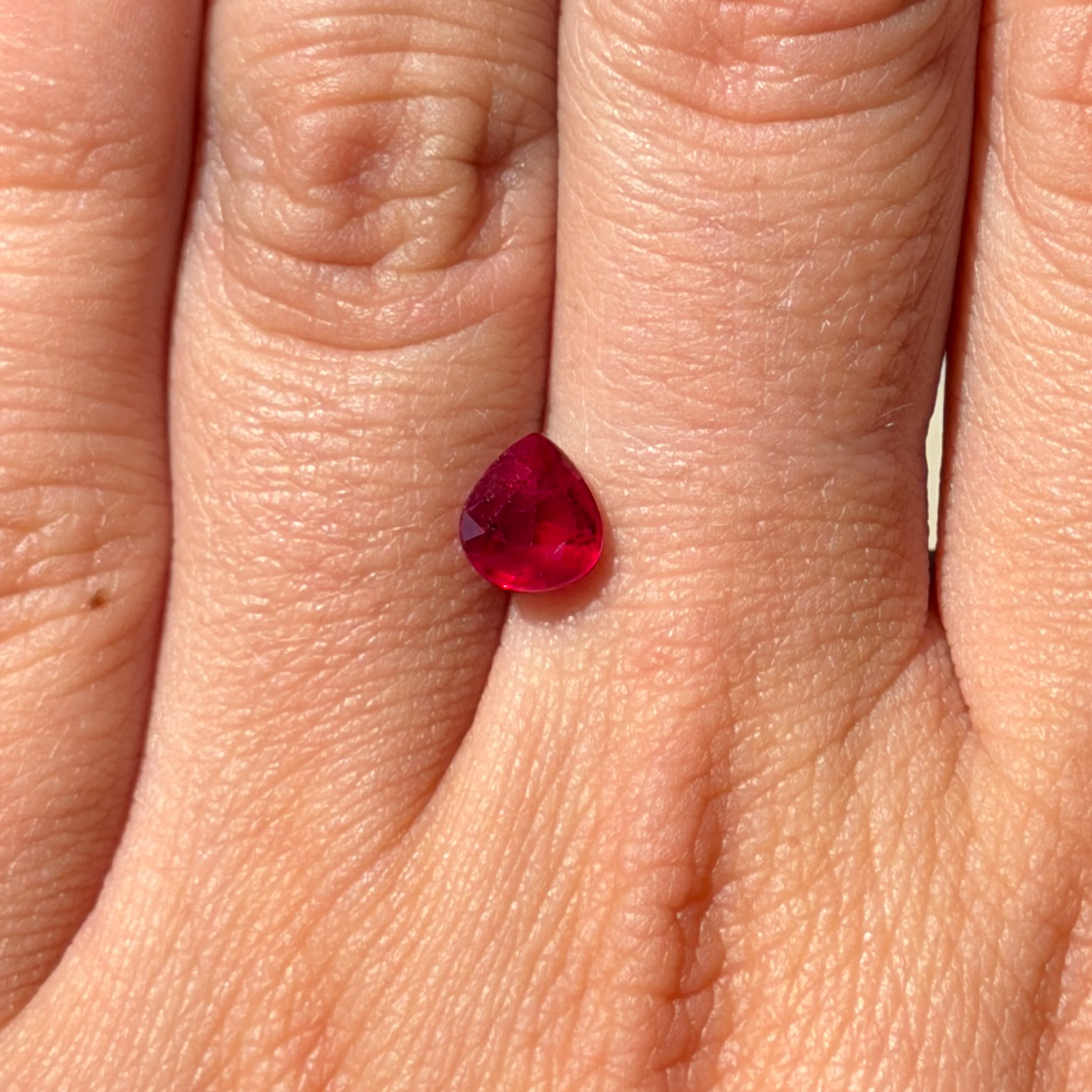 Bespoke 1.31ct Pear Ruby - Image 3