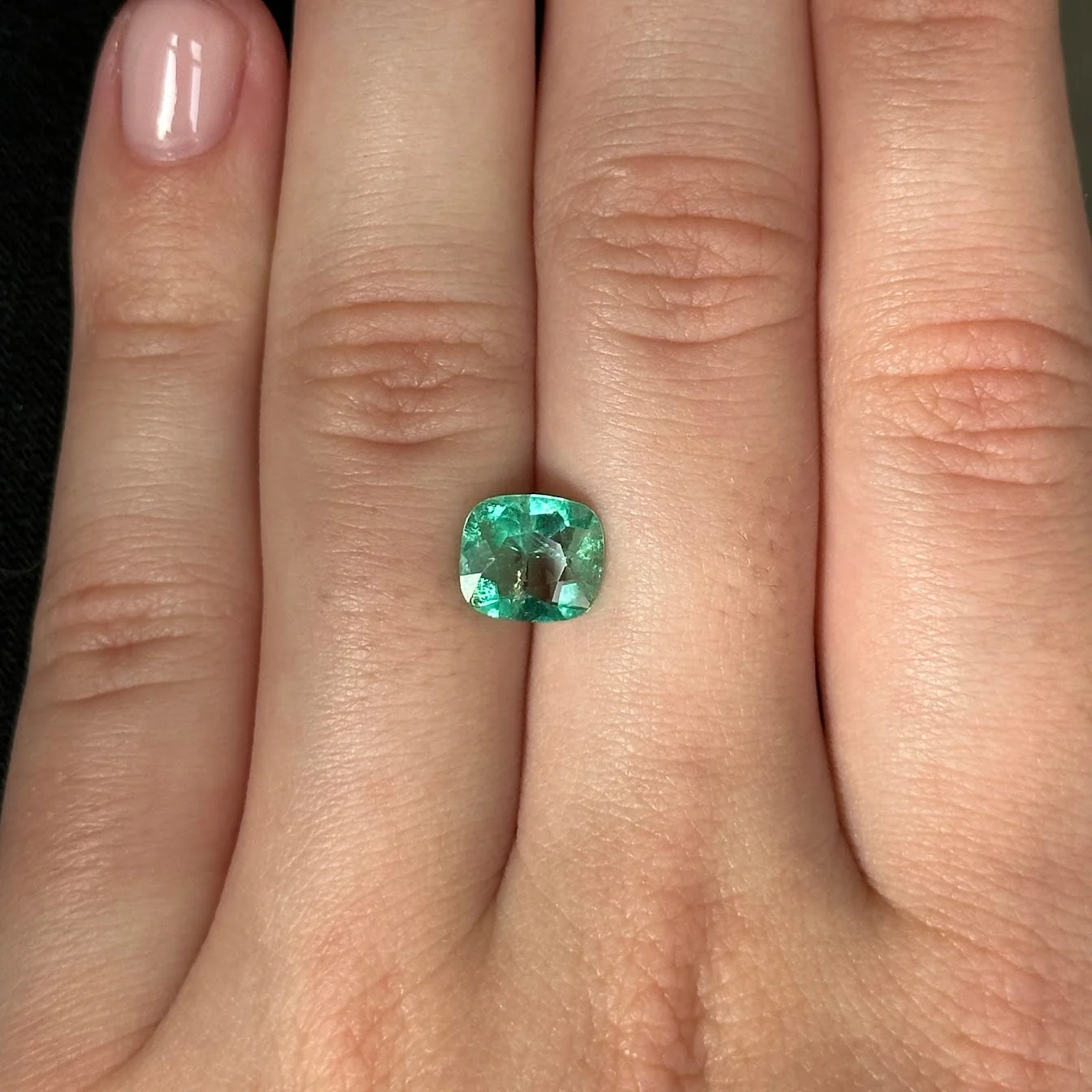 Bespoke 1.50ct Muzo Emerald Cushion Cut - Image 2