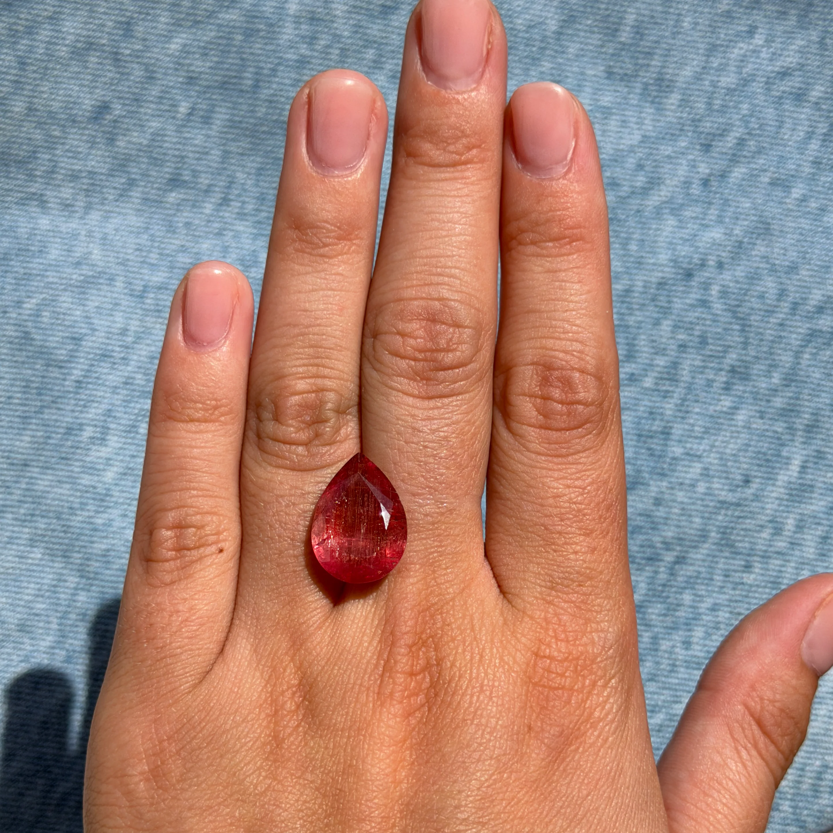 Bespoke 10.65ct Pear Pink Tourmaline - Image 2