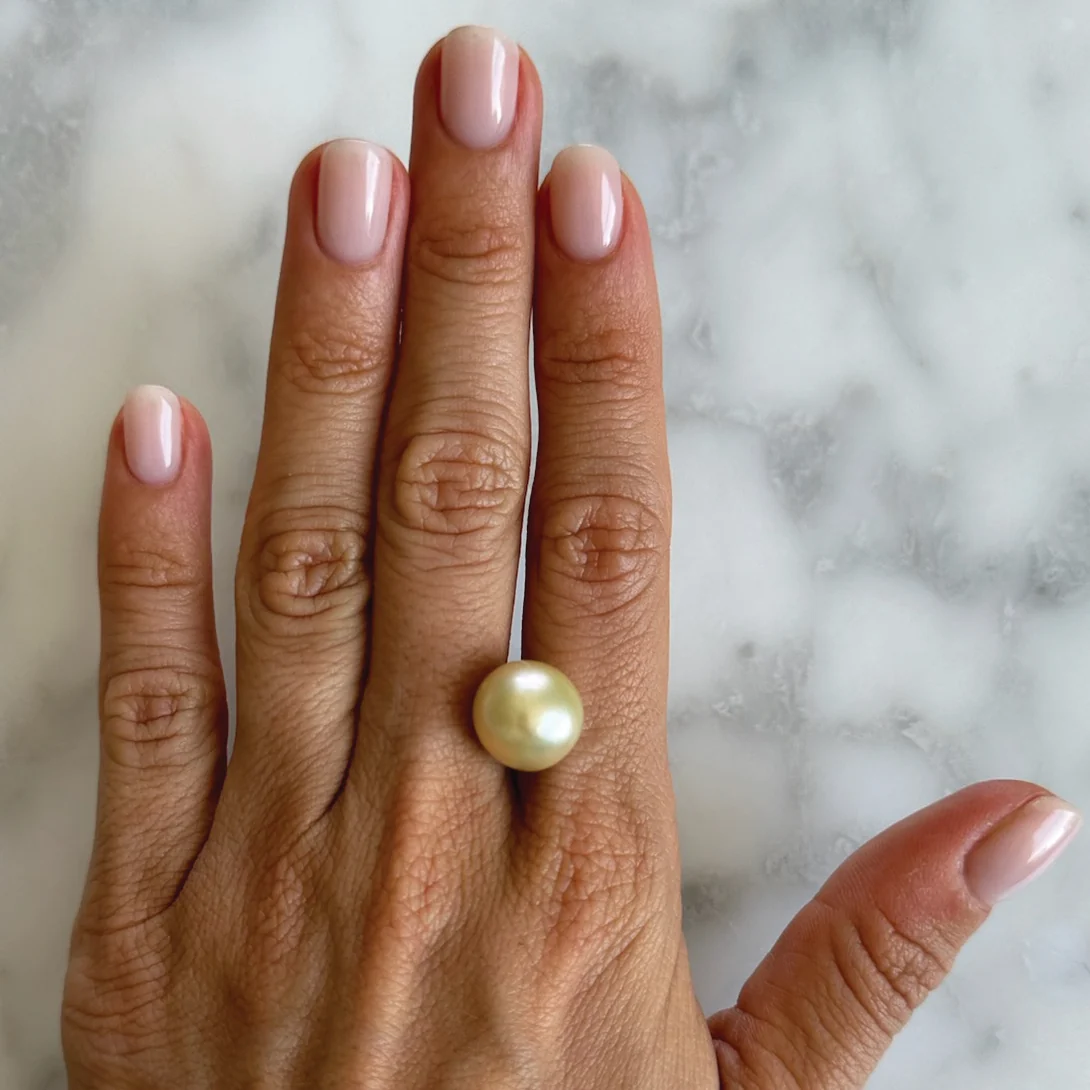 Bespoke Champagne Tahitian Pearl - Image 2