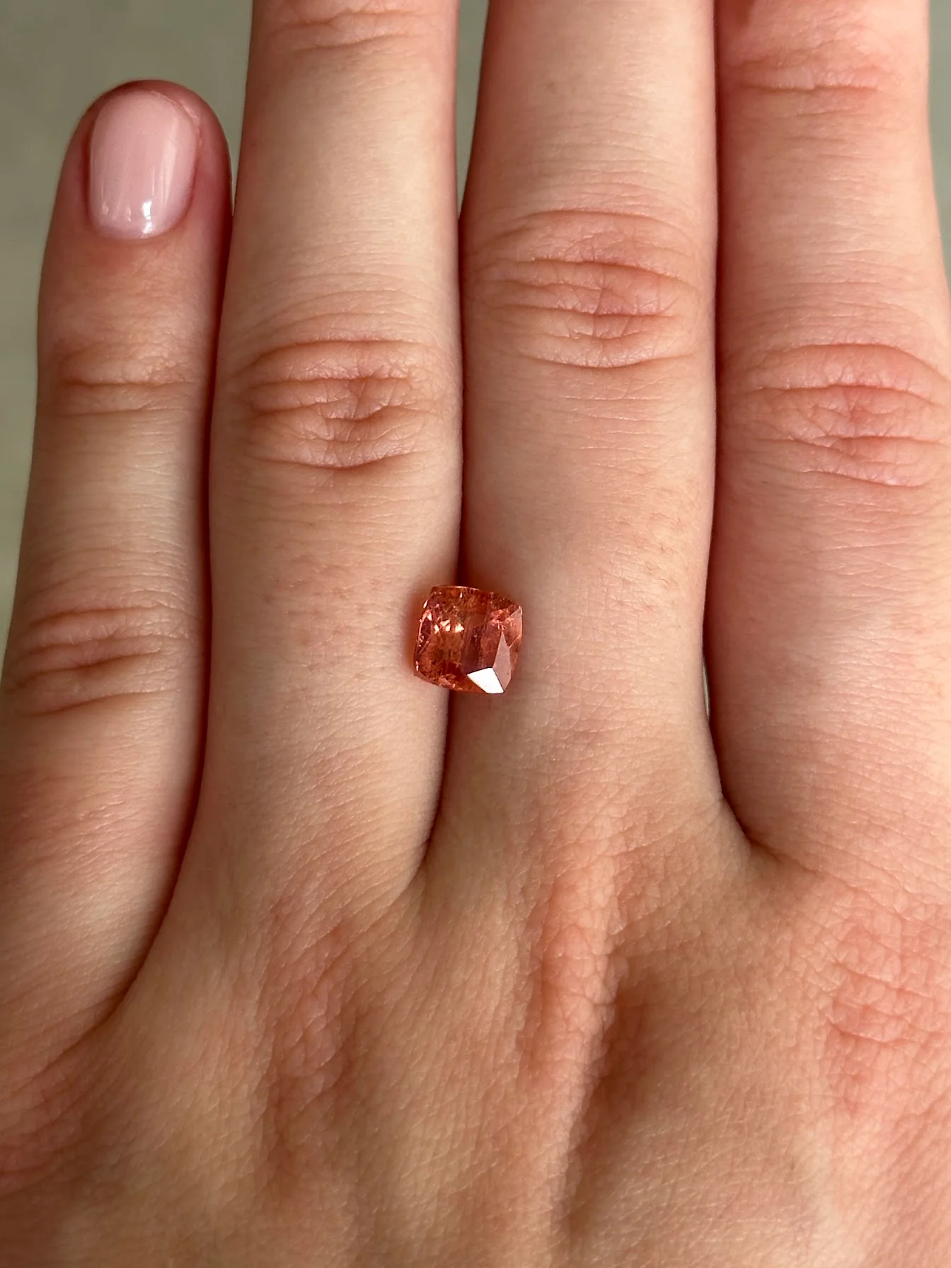 Bespoke 2.18ct Imperial Topaz Cushion Cut - Image 3