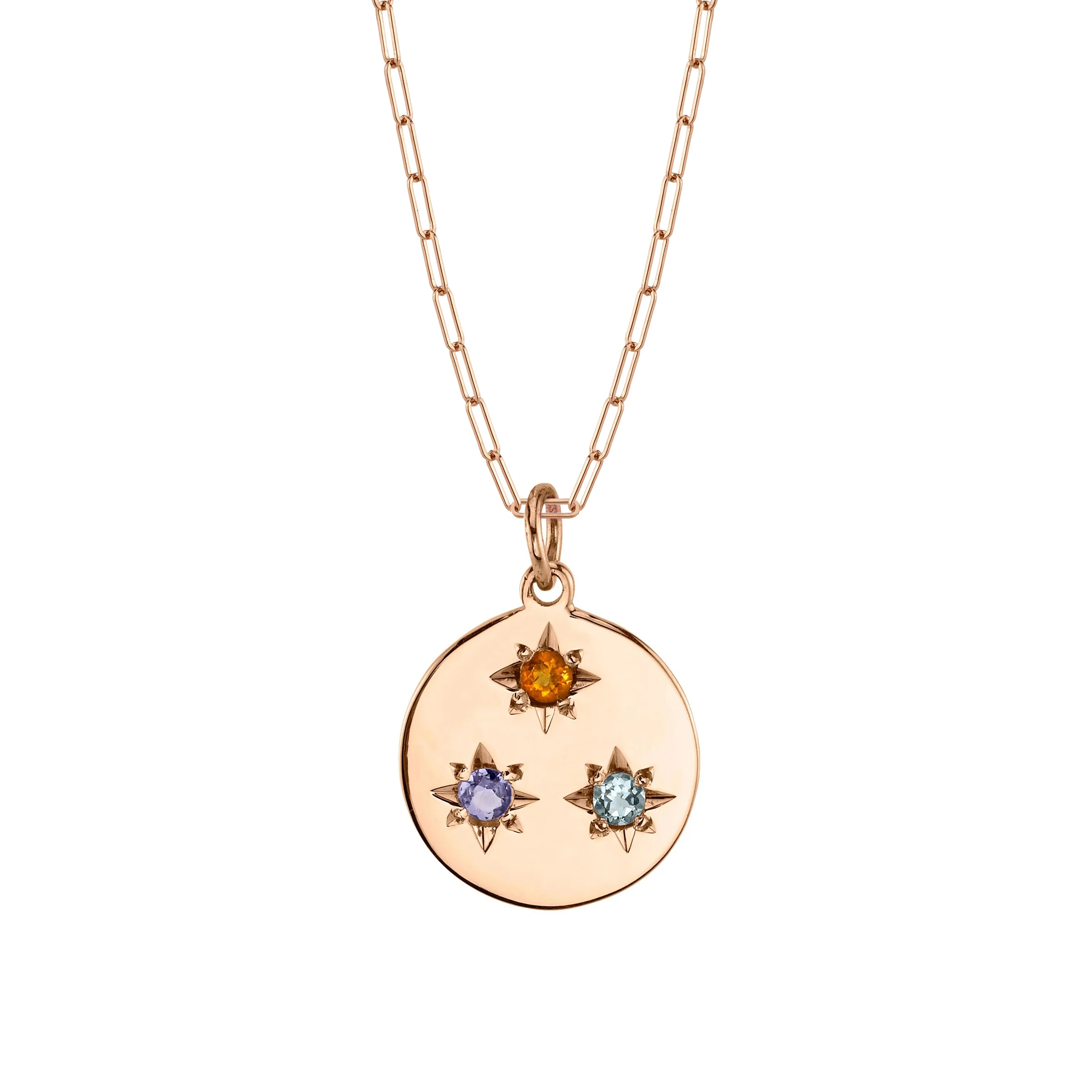 Birthstone Compass Charm 3 Stones - Image 11