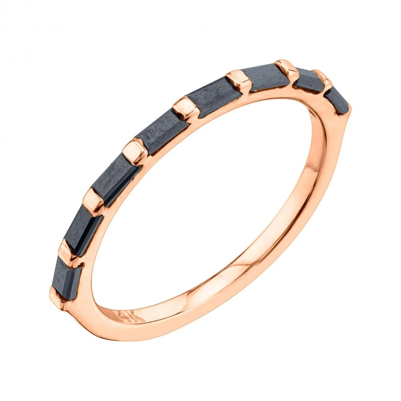 Black Diamond Baguette Ring - Image 4