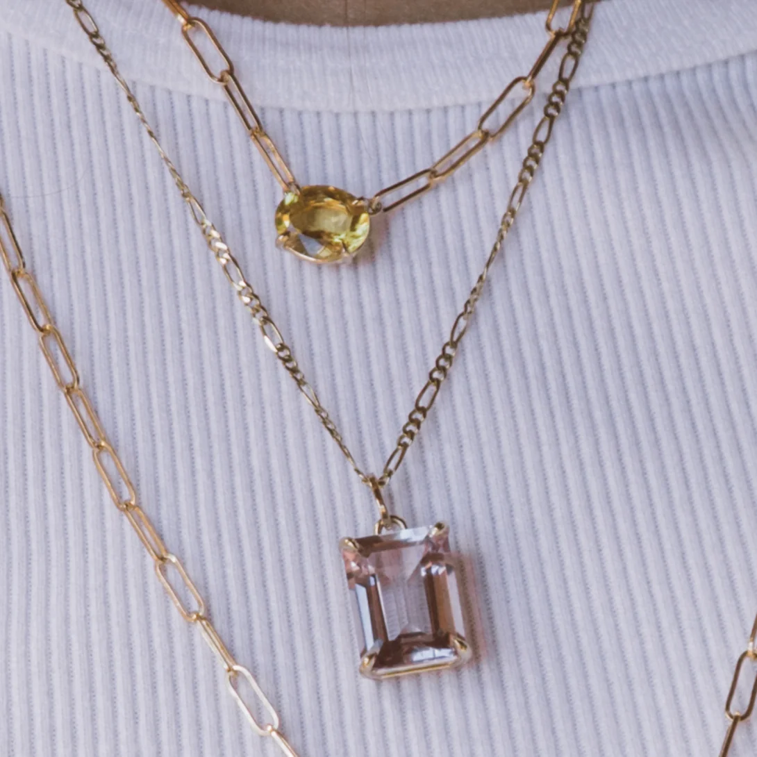 Citrine Oval Necklace - Image 3
