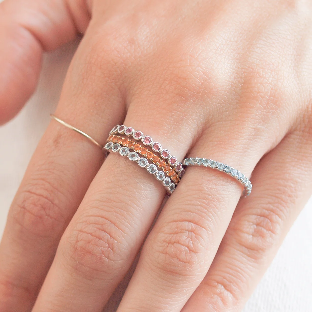 Citrine Pavé Ring - Image 6