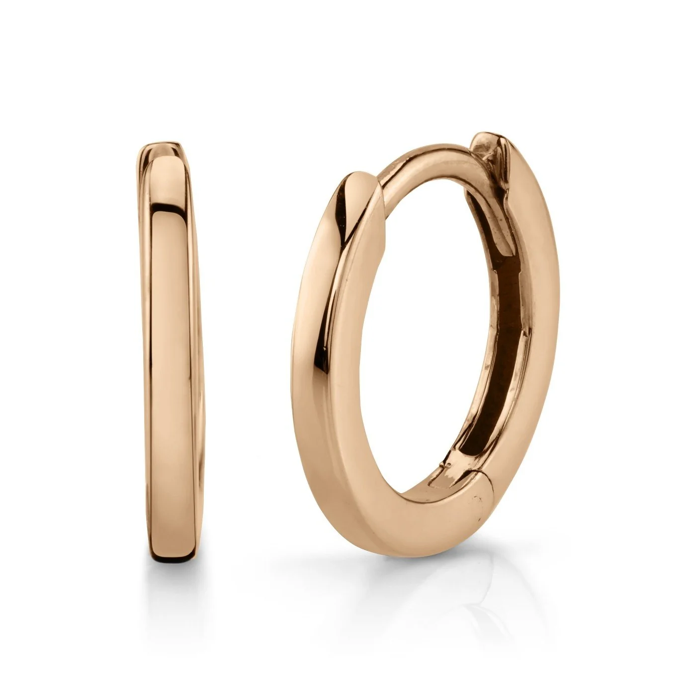 Classic Small Gold Hoops - Image 3
