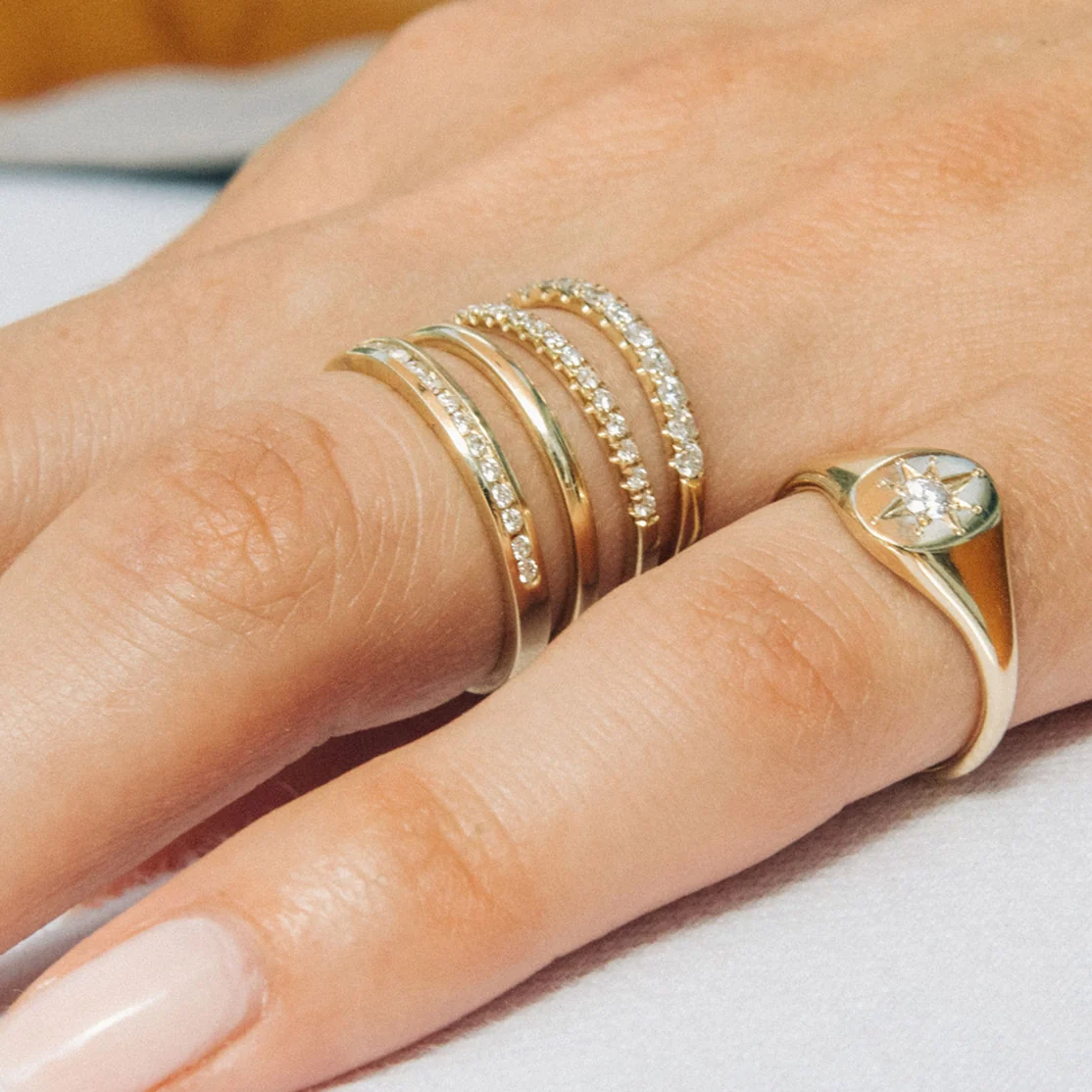 Diamond Channel Wedding Band - Image 6