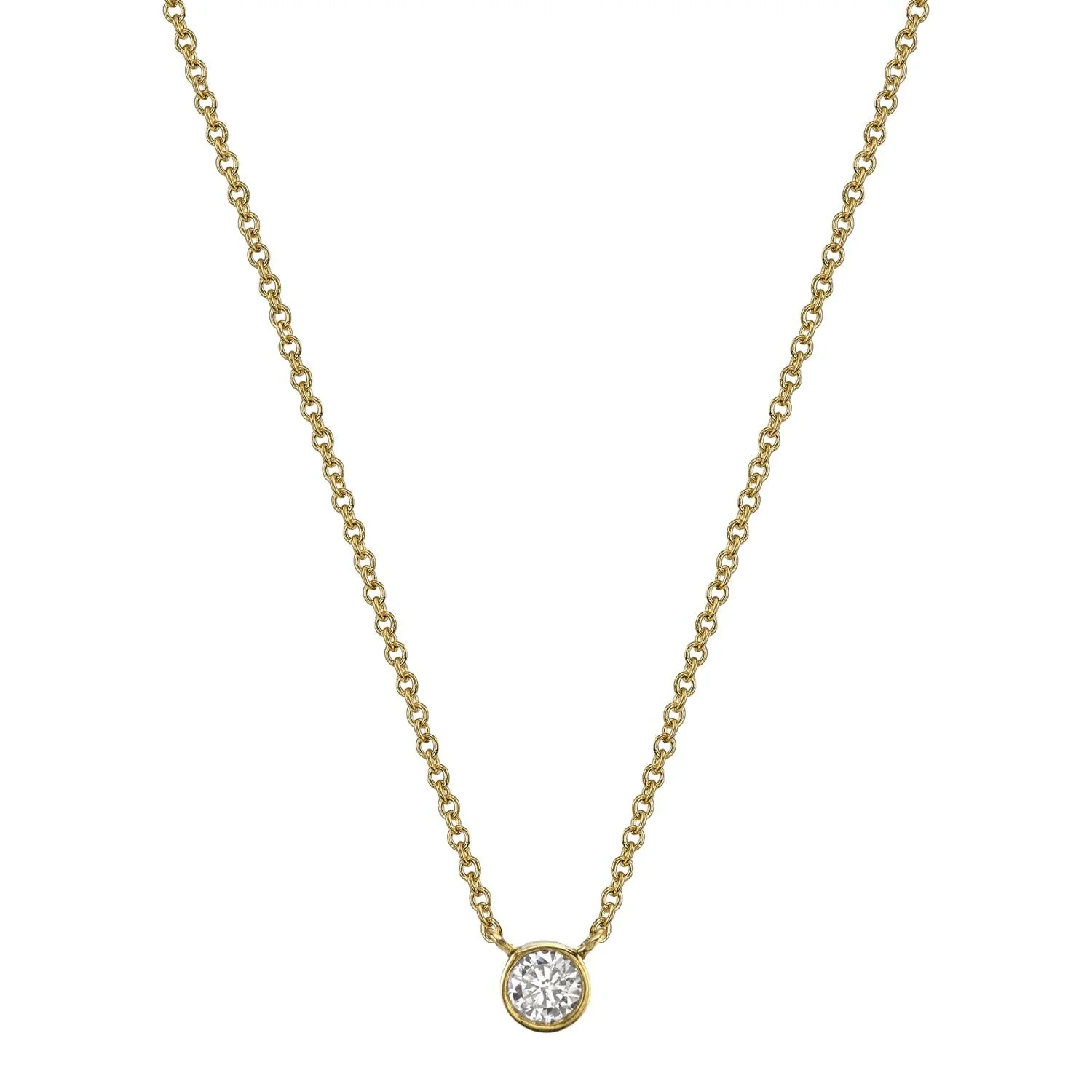 Diamond Solitaire Necklace - Image 3