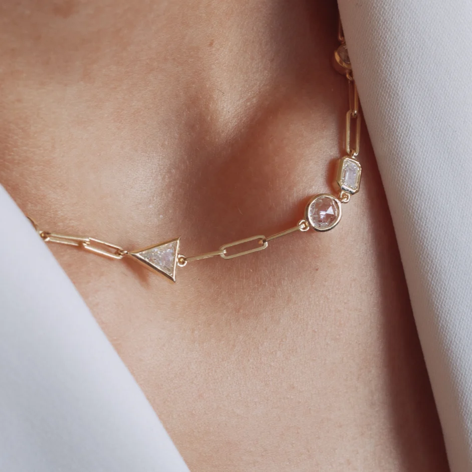 Diamond Stepping Stone Necklace - Image 2