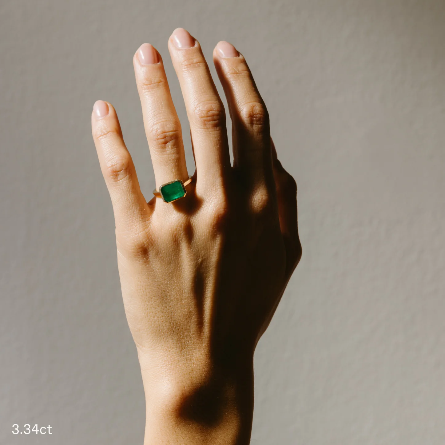 Emerald Solitaire Ring - Image 6