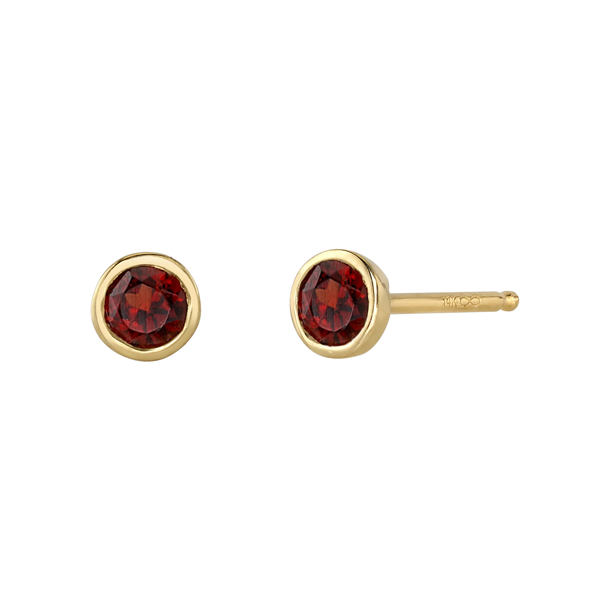 Garnet Birthstone Earrings