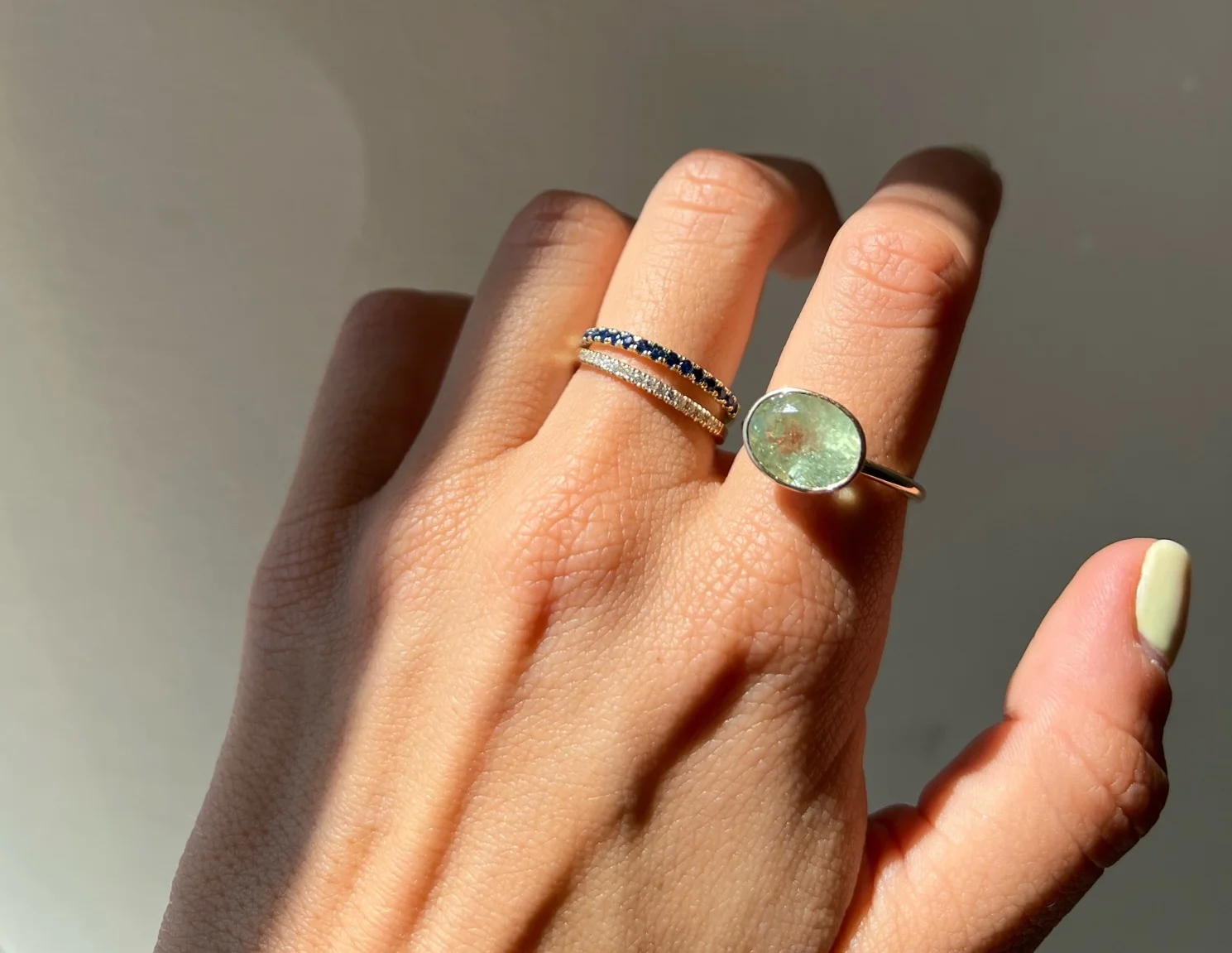 GREEN BERYL OVAL RING - Image 2