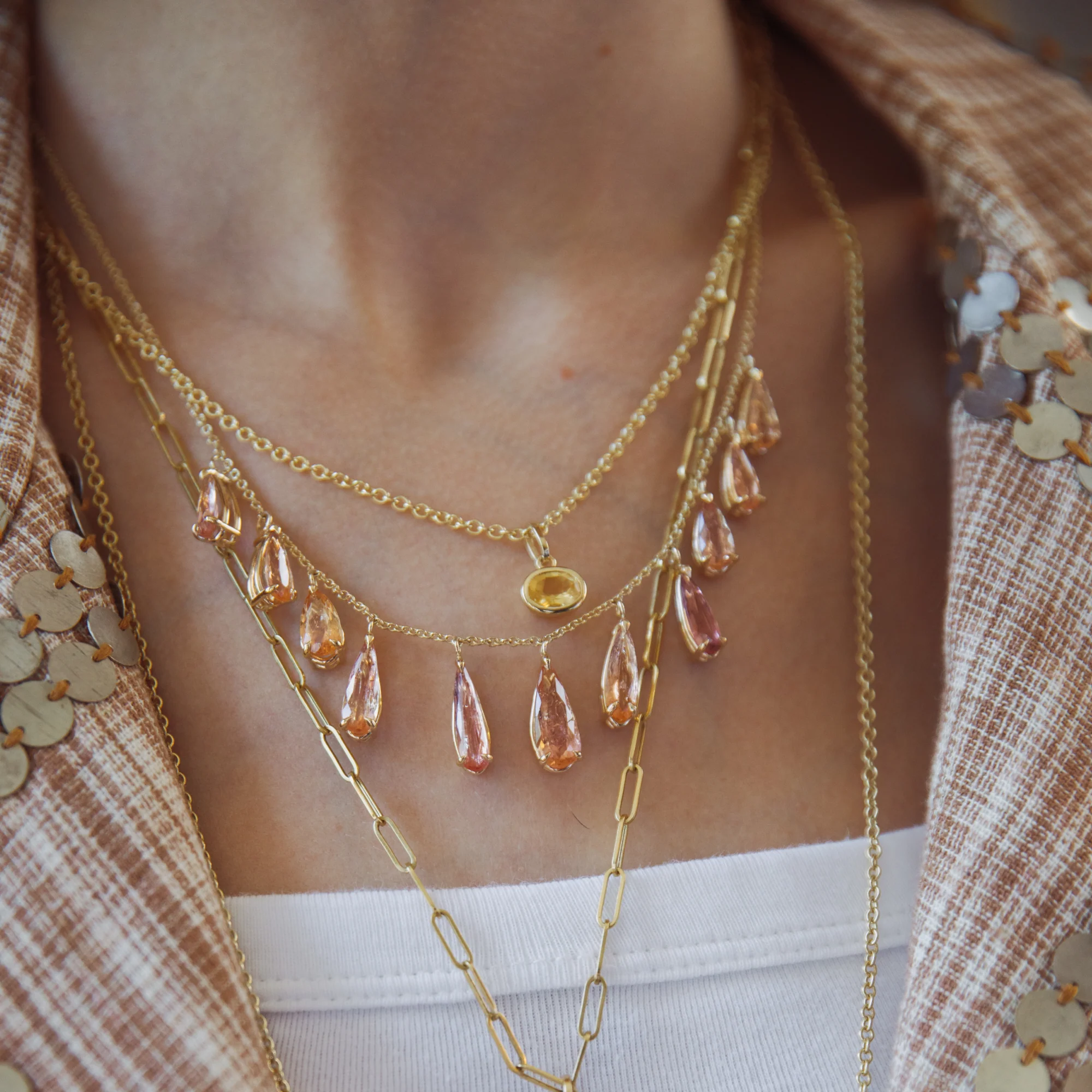 Imperial Topaz Necklace - Image 3