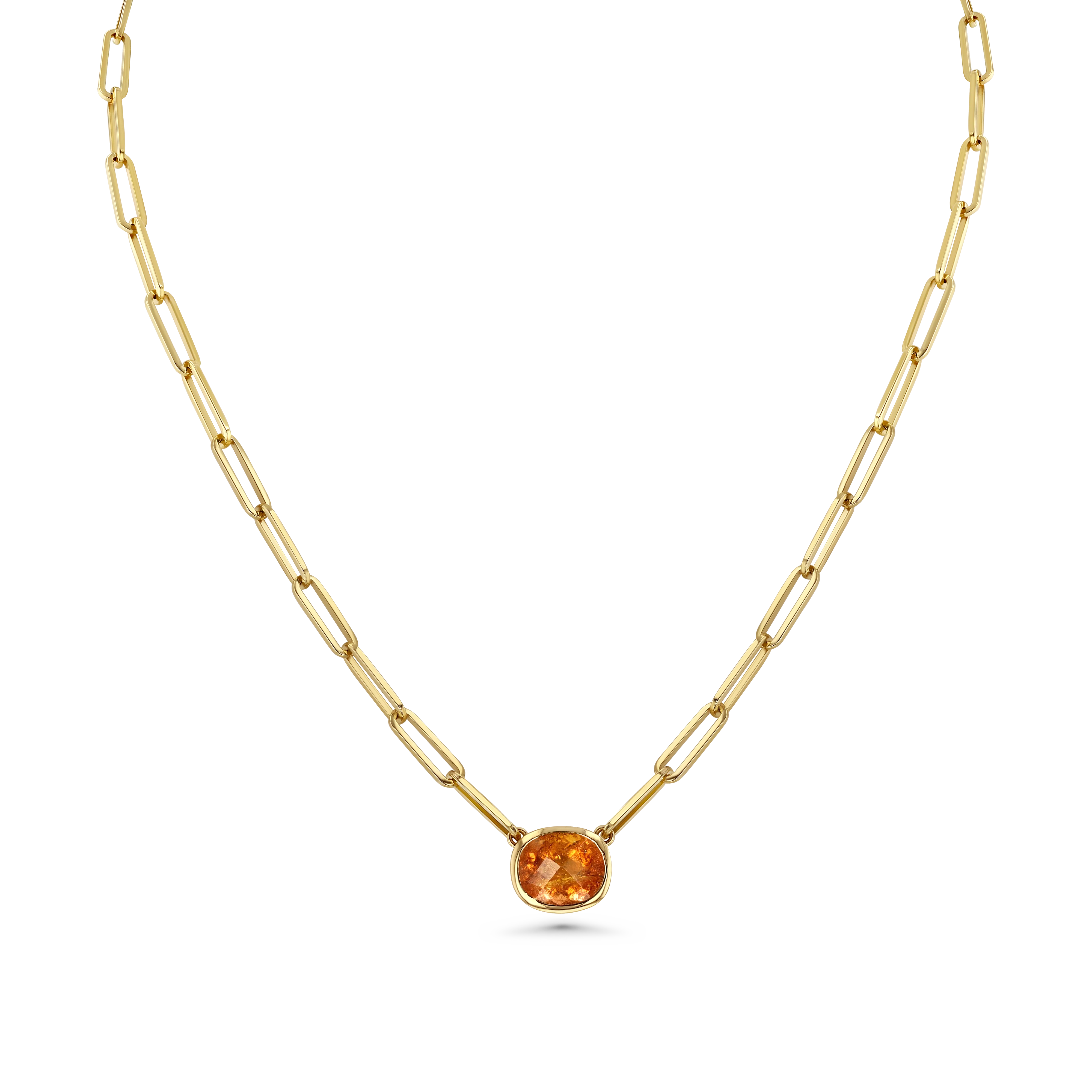 Imperial Topaz Oval Necklace