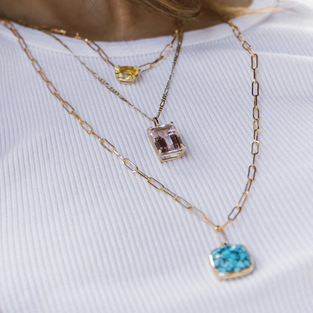 Large Staple Chain Necklace - Image 3