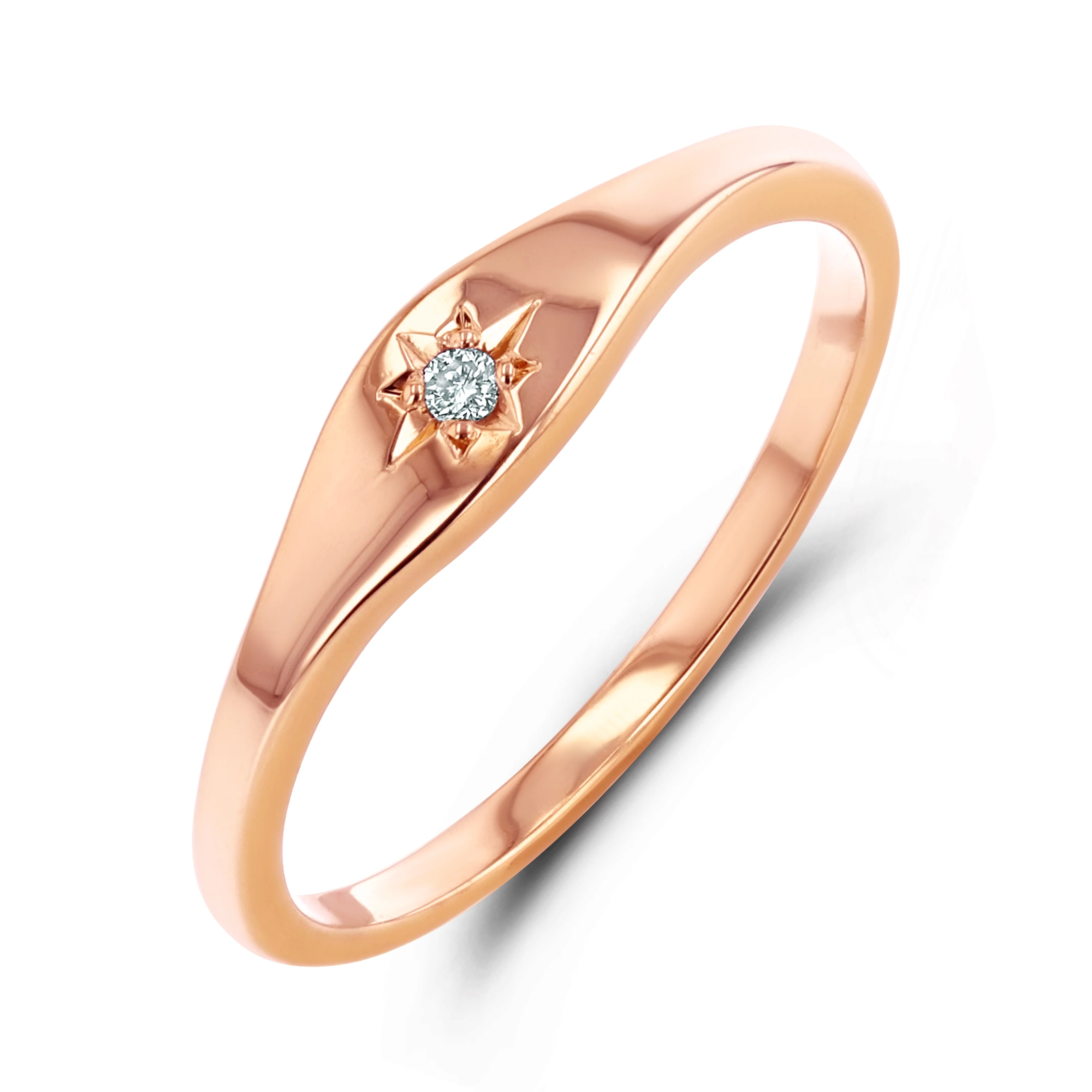 Mini Starburst Signet Ring - Image 4