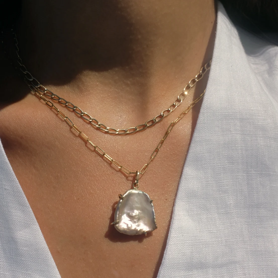 Oval Link Necklace - Image 3