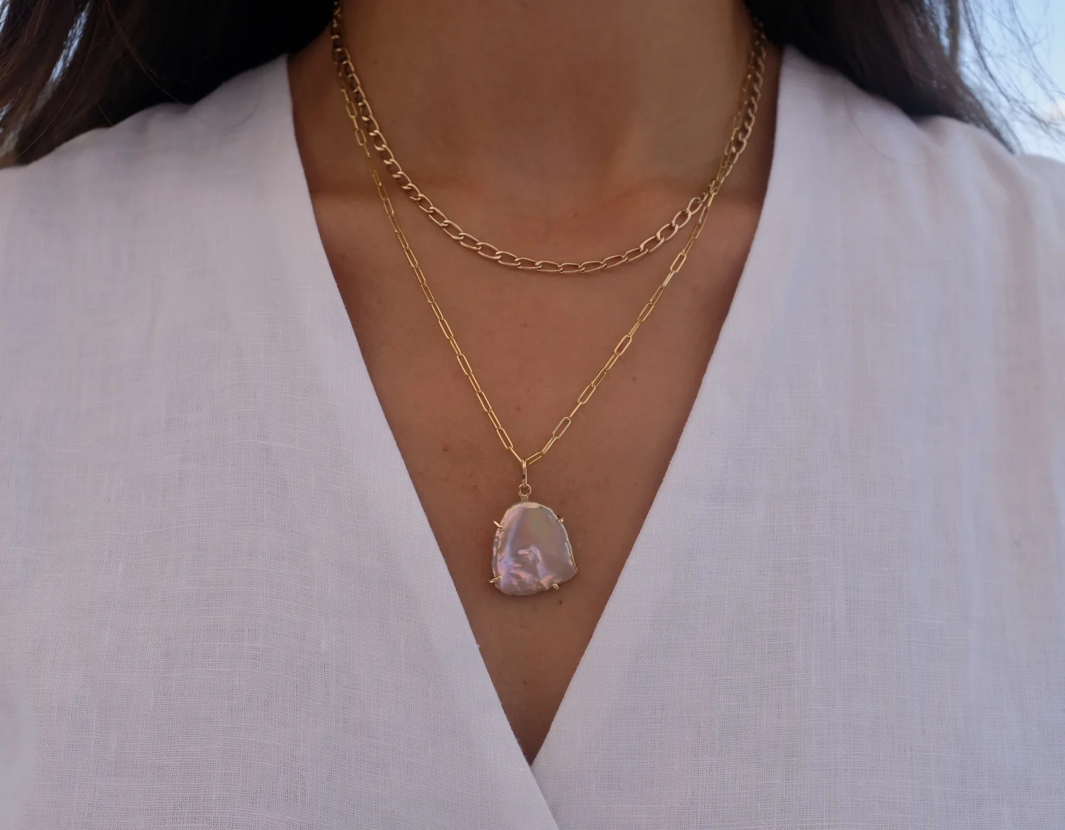 Oval Link Necklace - Image 4