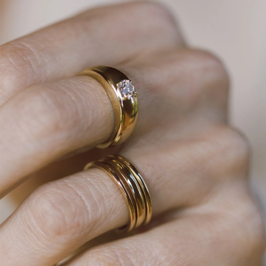 Diamond Petite Cloud Ring - Image 2