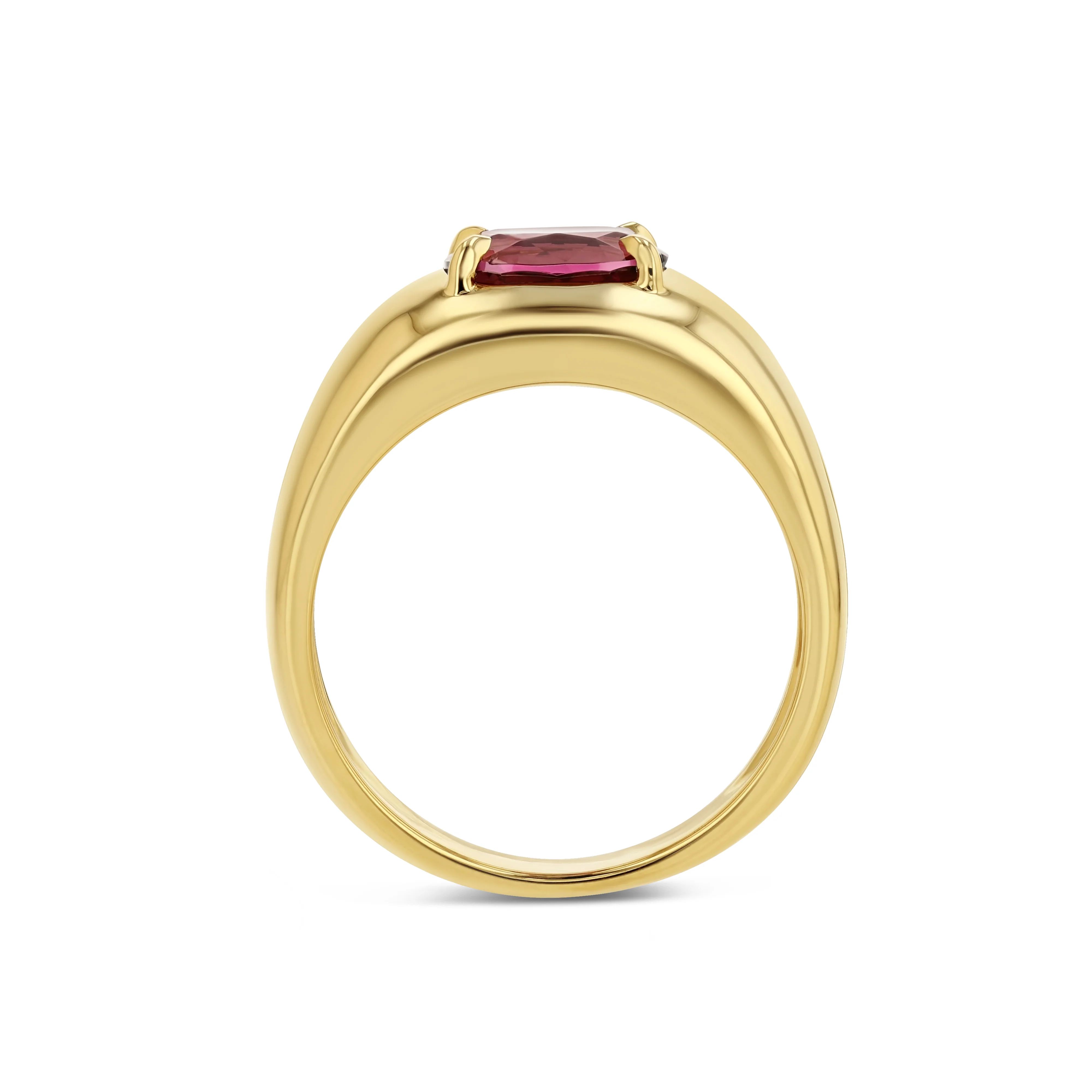 RASPBERRY PINK TOURMALINE CLOUD RING - Image 3