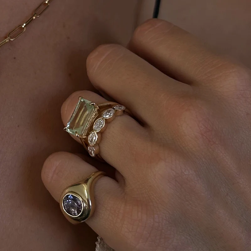 SPINEL RIPPLE SIGNET RING - Image 3