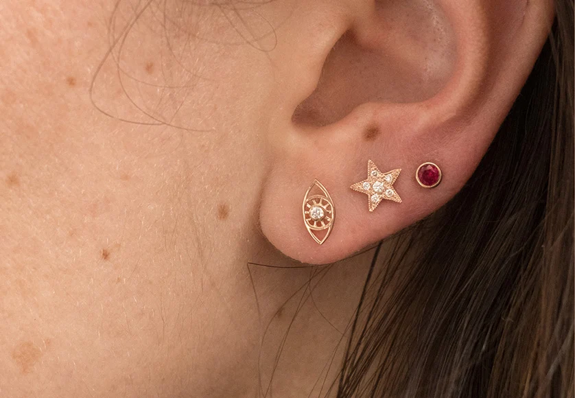 Ruby Birthstone Earrings - Image 6