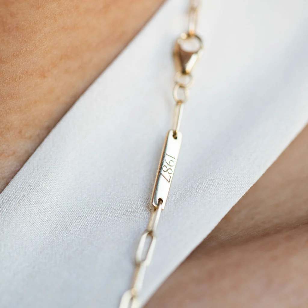 Engraved Bar Necklace - Image 3