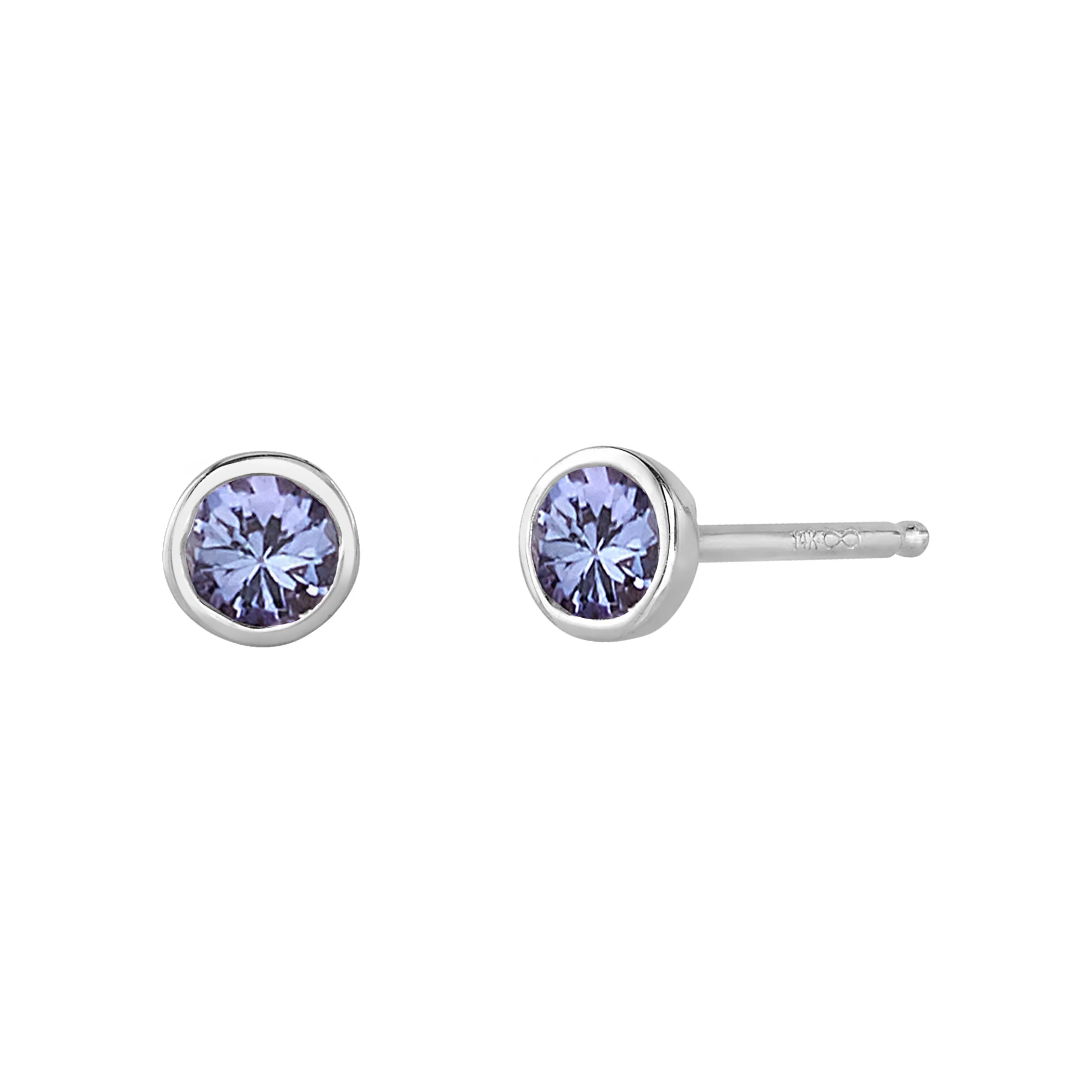 Tanzanite Birthstone Earrings - Image 3