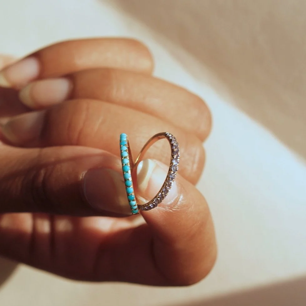 Tanzanite Pavé Ring - Image 6