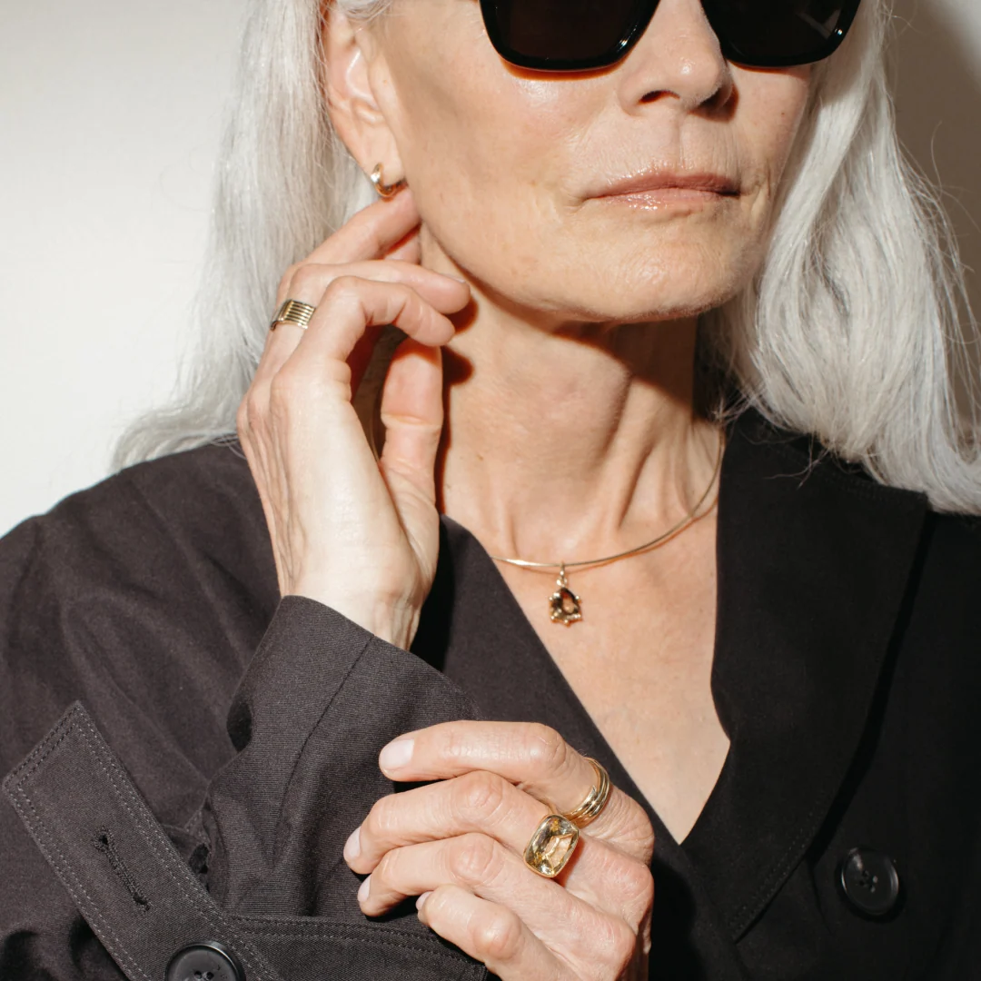 Thin Omega Necklace - Image 3
