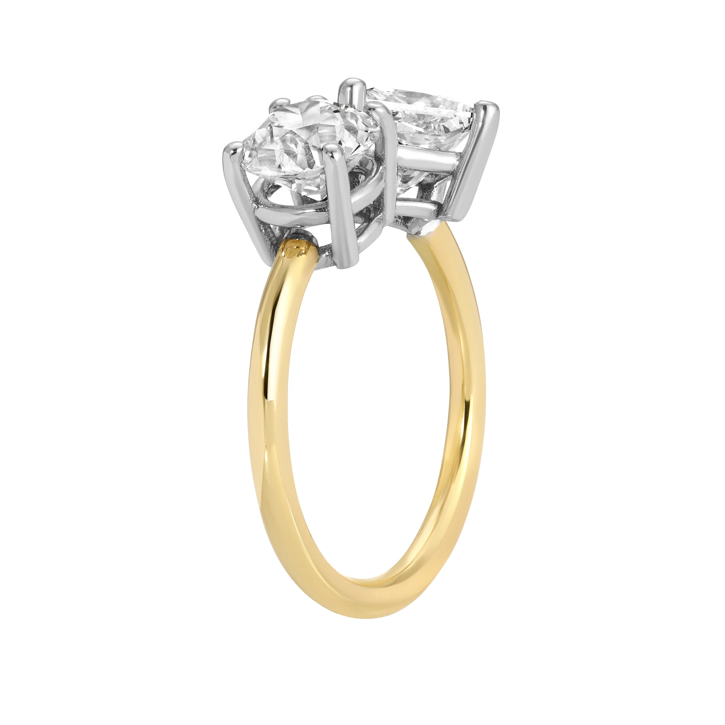 Toi et Moi Round & Radiant Diamond Ring - Image 3