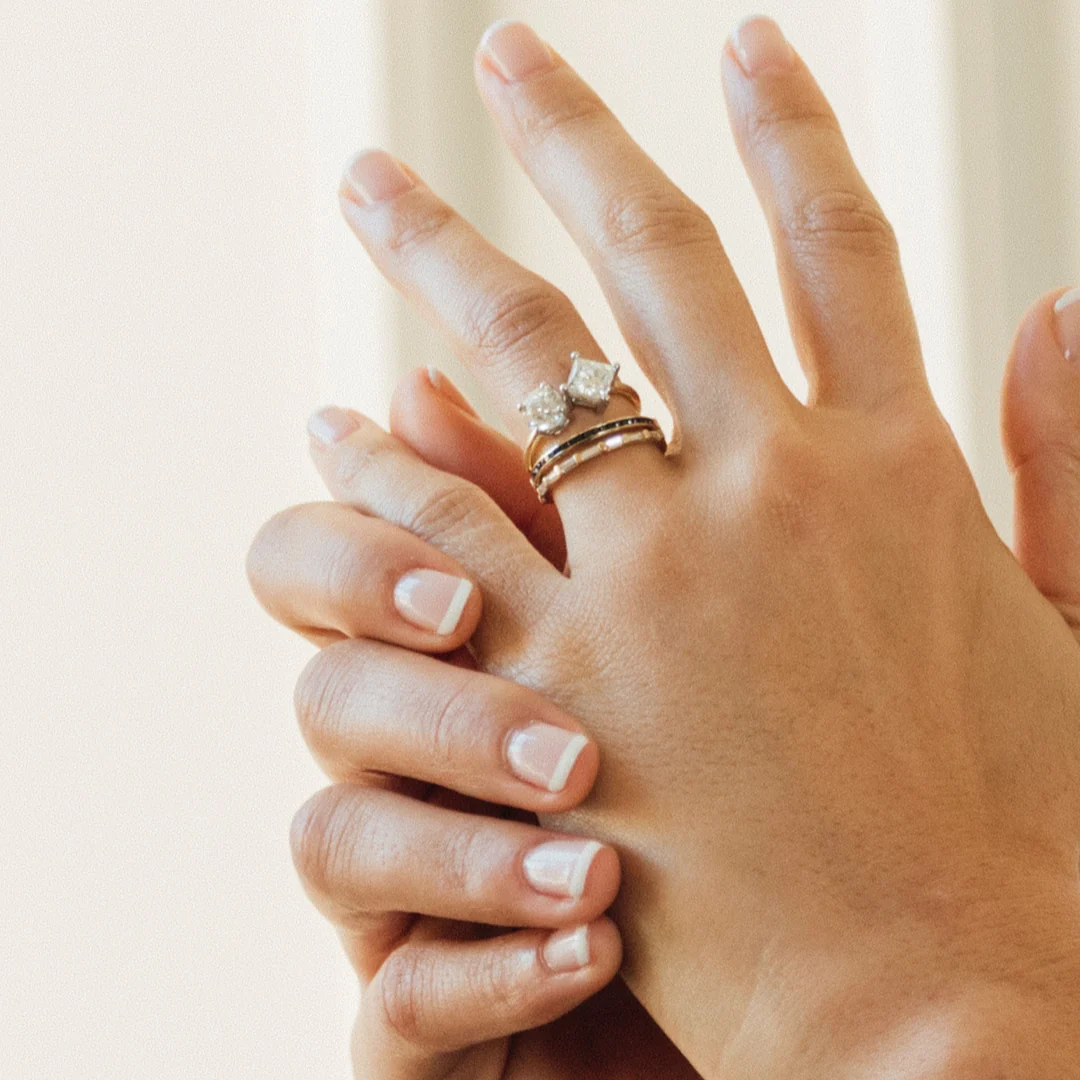 Toi et Moi Round & Radiant Diamond Ring - Image 6