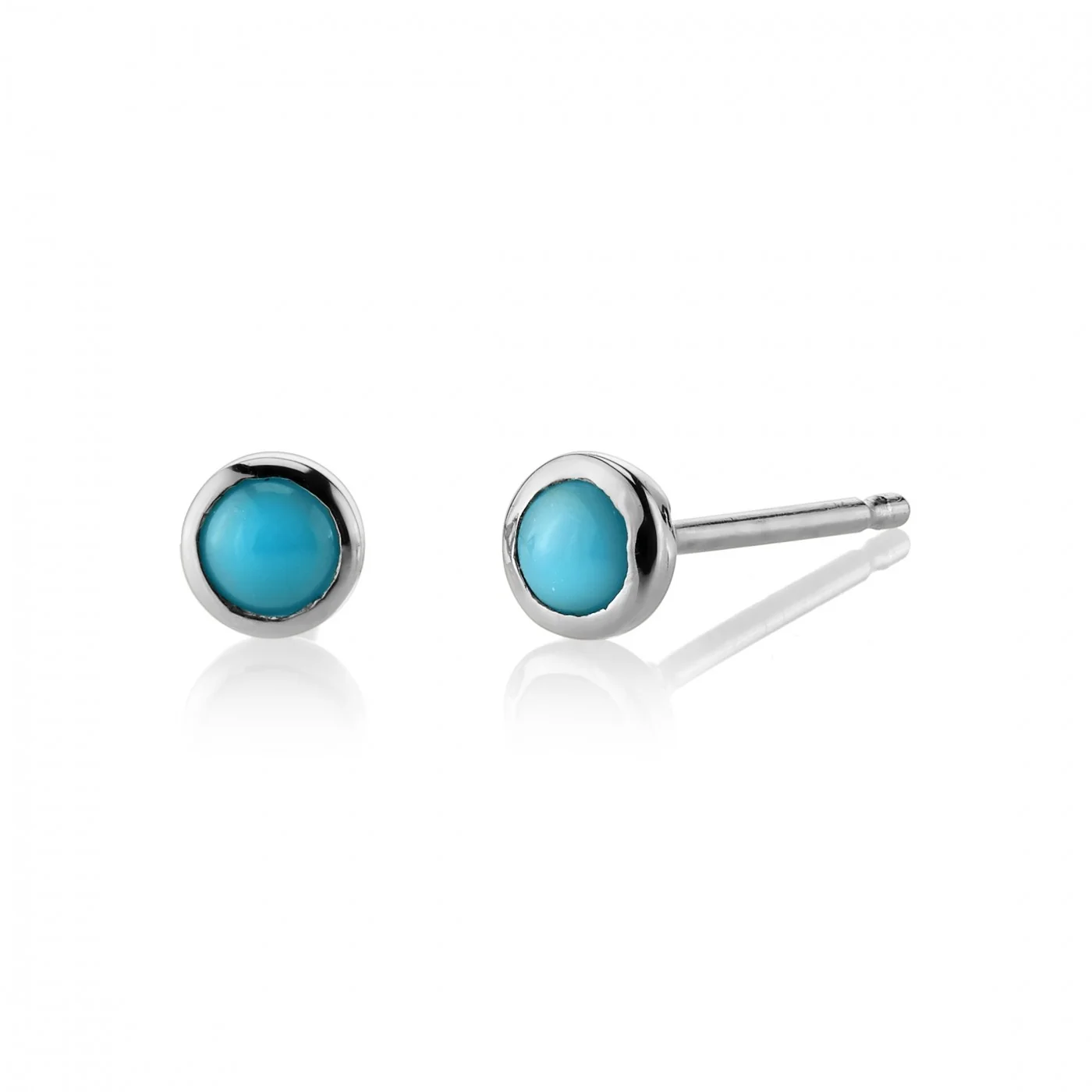 Turquoise Birthstone Earrings - Image 3